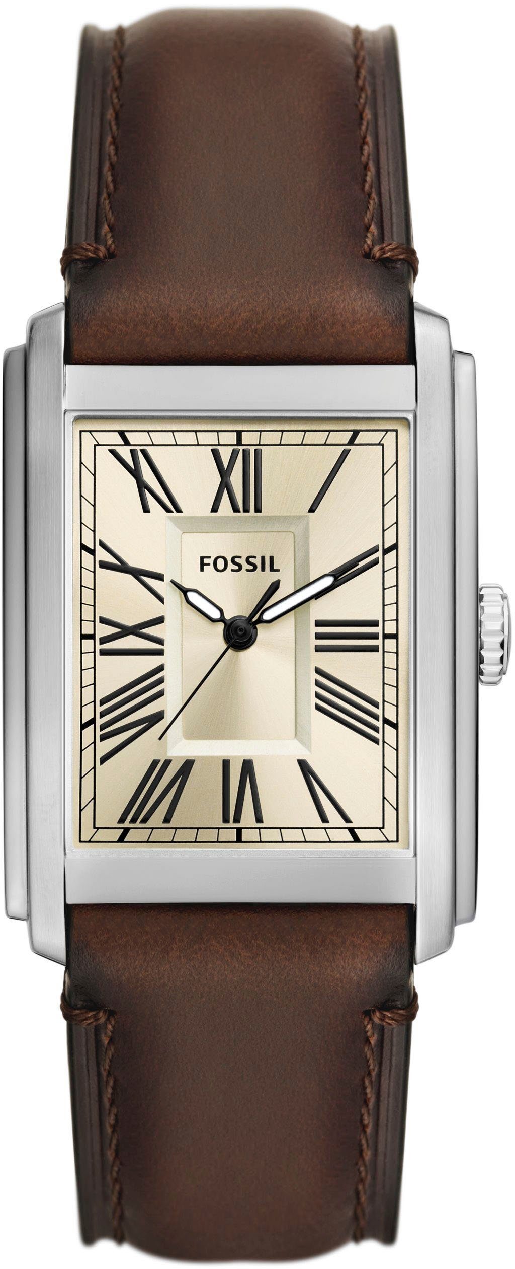 Fossil Quarzuhr CARRAWAY, FS6012, Armbanduhr, Herrenuhr, Эко-товарыssiegel