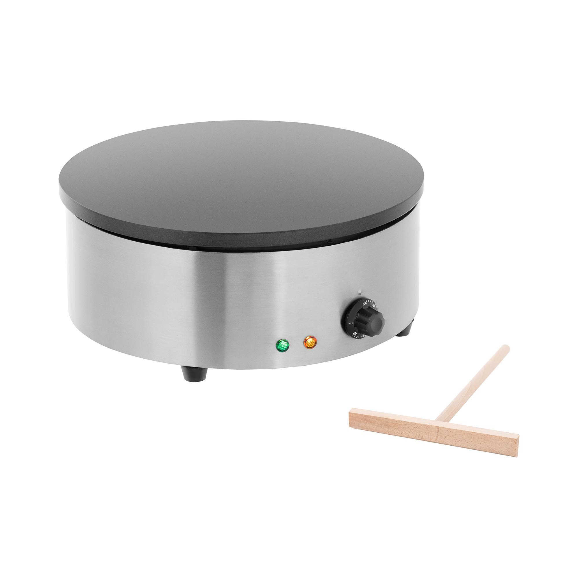 Royal Catering Crêpesmaker Crepeseisen 40 cm Crepes Gerät Rund Profi, 3000 W