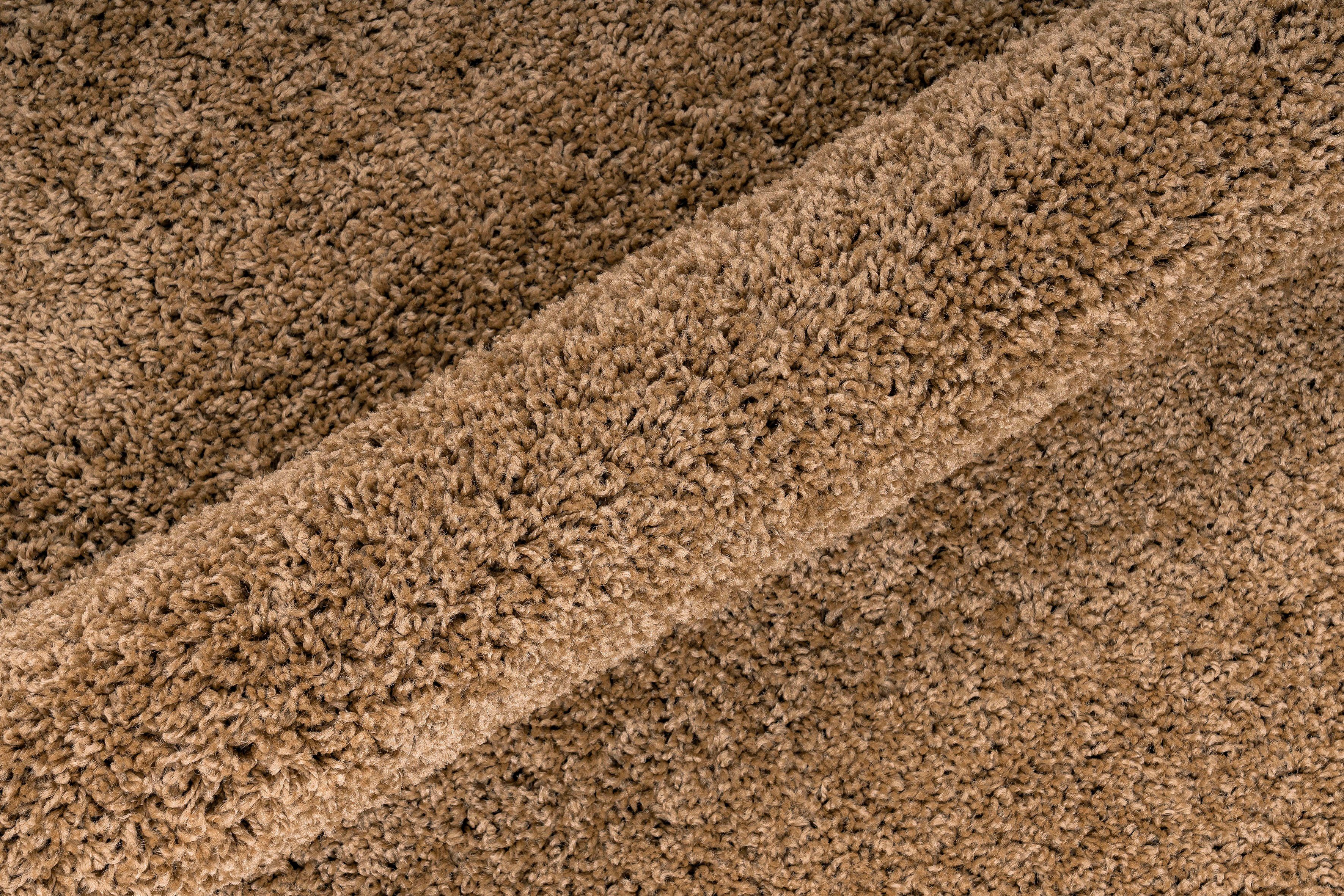 OTTO home Hochflor-Teppich Viva Shaggy, in Standard- und Premium-Qualität, 30 mm oder 45 mm Höhe, rund, Uni Farben, einfarbig, weich, kuschelig, Läufer, Kundenl – Bild 5 von 5