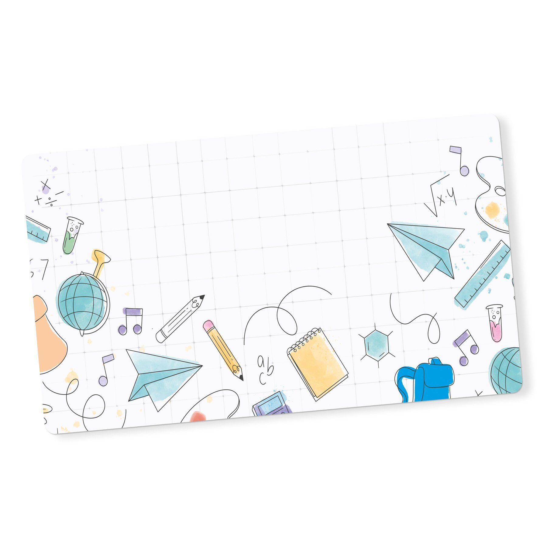 itenga Etiketten itenga 25x Namensetiketten Doodles bunt Schulanfang