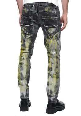 Rusty Neal Straight-Jeans MORI mit trendigen Zierelementen