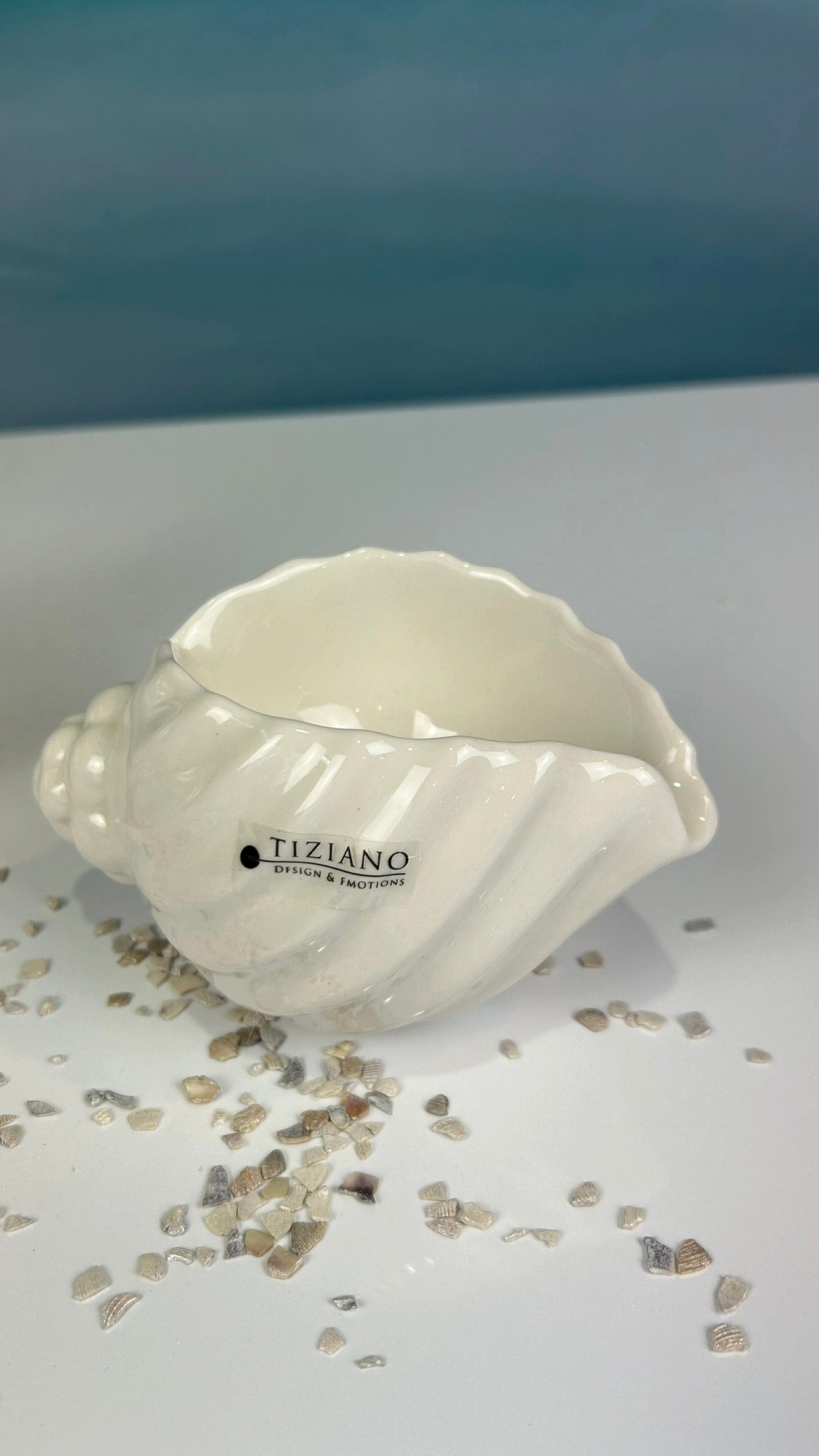 TIZIANO - DESIGN & EMOTIONS Dekofigur Muschelschale Capella creme-weiß