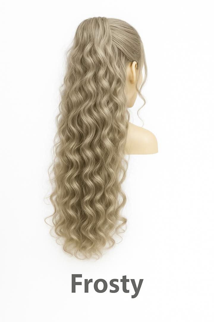 NOGI Kunsthaar-Extension NOGI Divine Locks, Synthetik Ponytail, 60 cm mit weichen Wellen für mehr Volumen