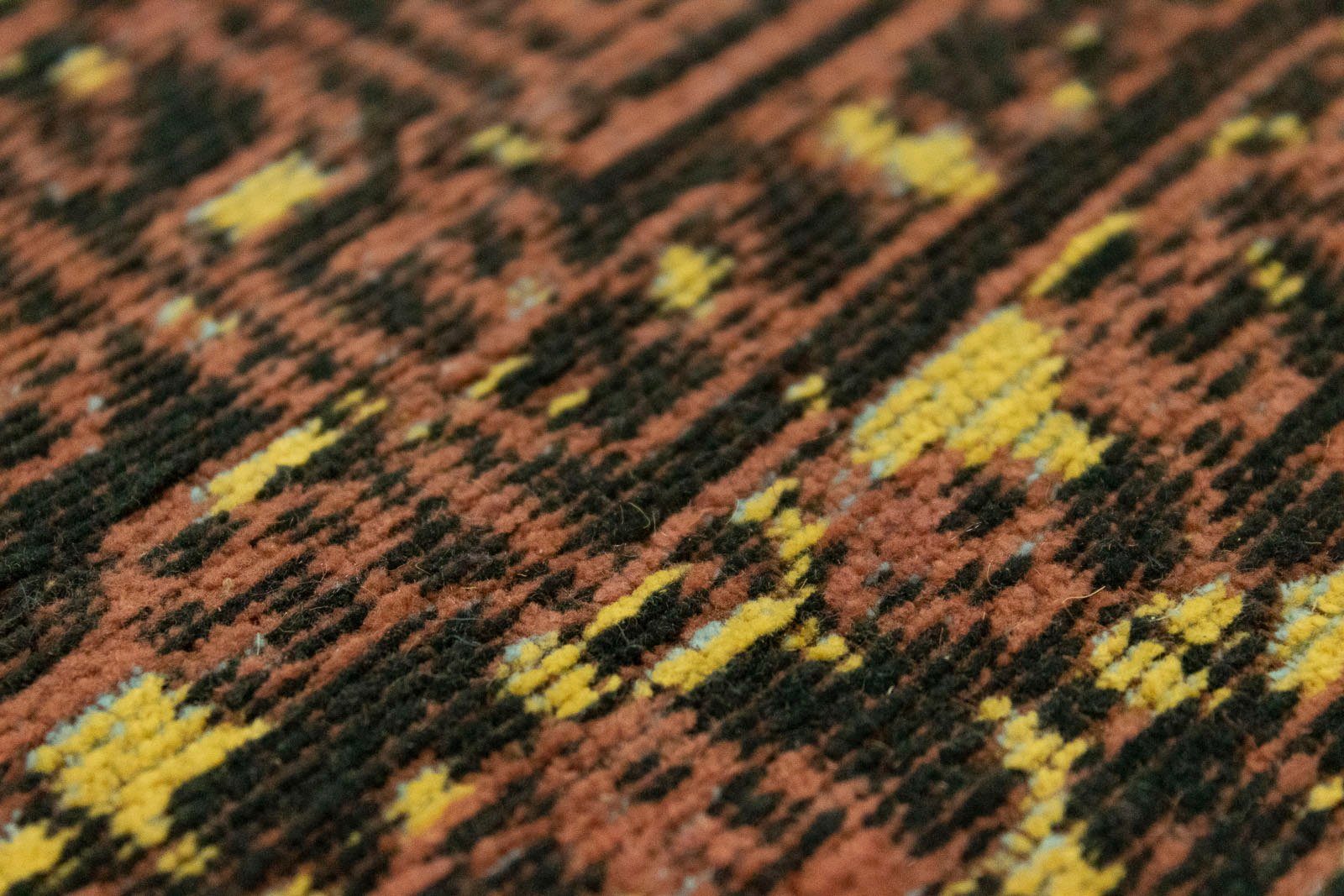 gold, Vintage Teppich Design Vintage handgetuftet morgenland, 8 Höhe: rechteckig, mm, Läufer