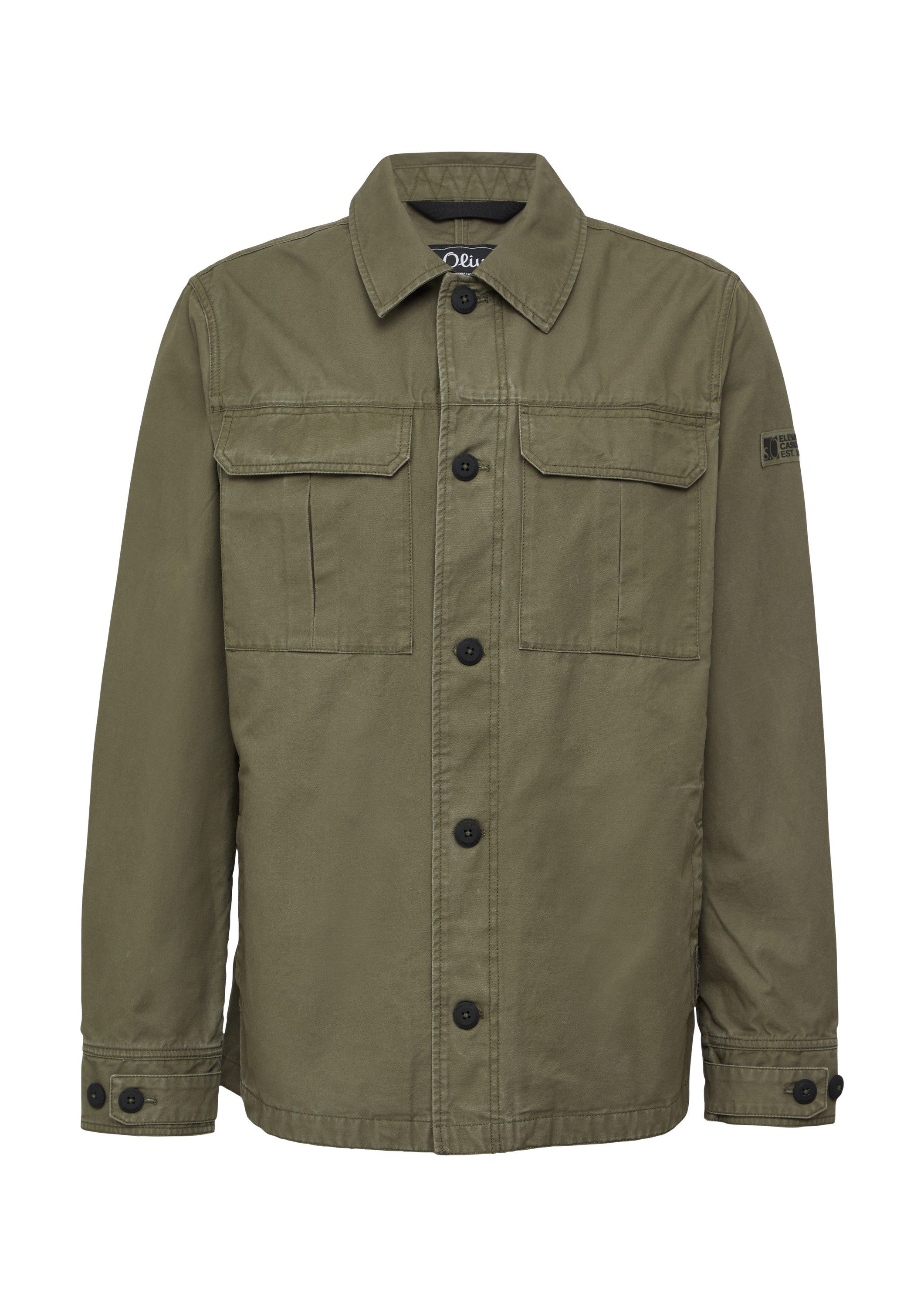 s.Oliver Funktionsjacke Outdoor-Jacke Leichte Jacke im Utility-Look aus Baumwolle