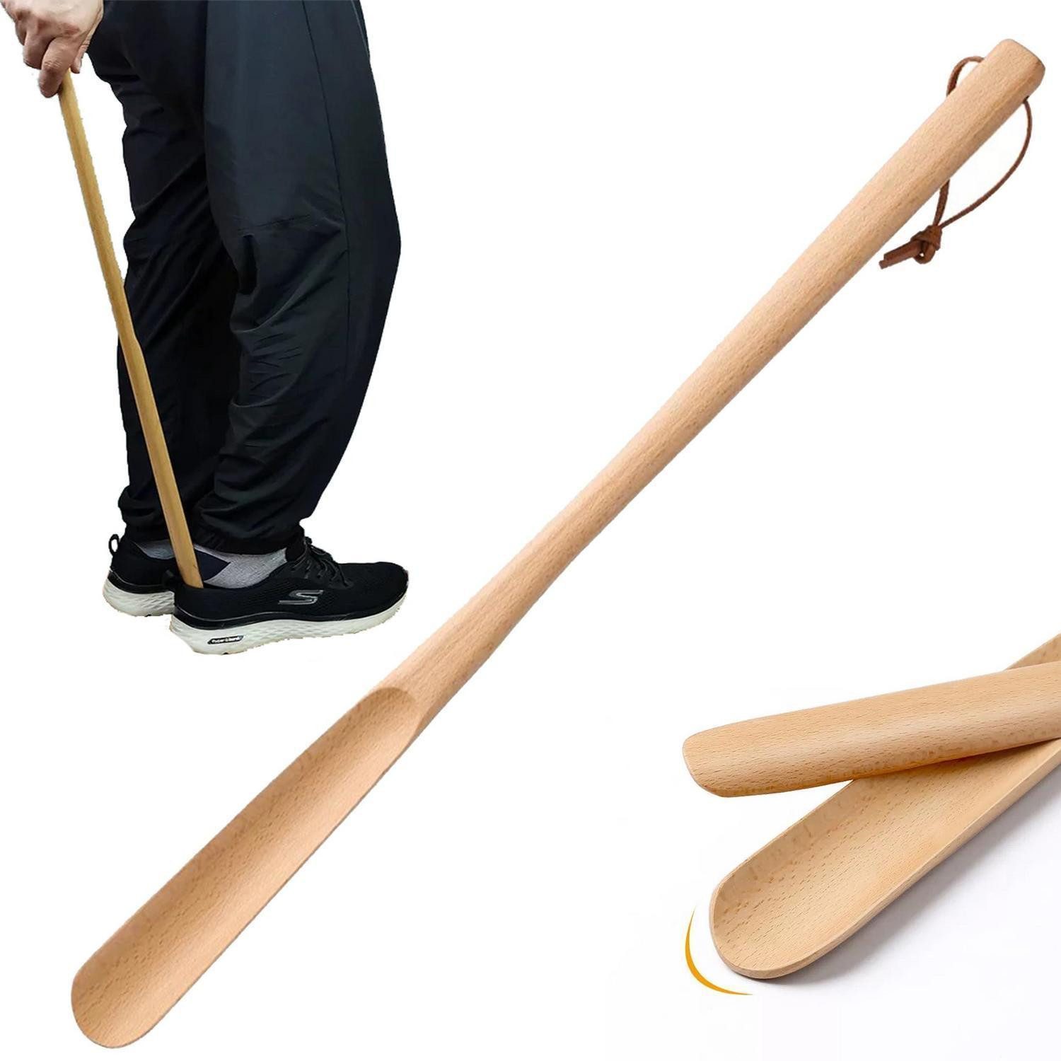 LuxusKollektion Schuhlöffel Schuhlöffel Holz 70cm Senioren Schwangere