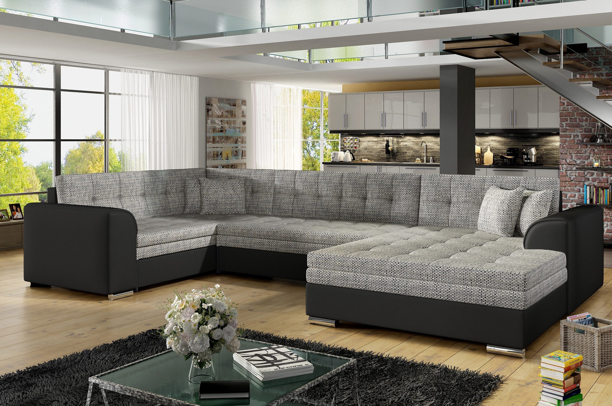 MF Design Polsterecke Dario, mit Bettfunktion