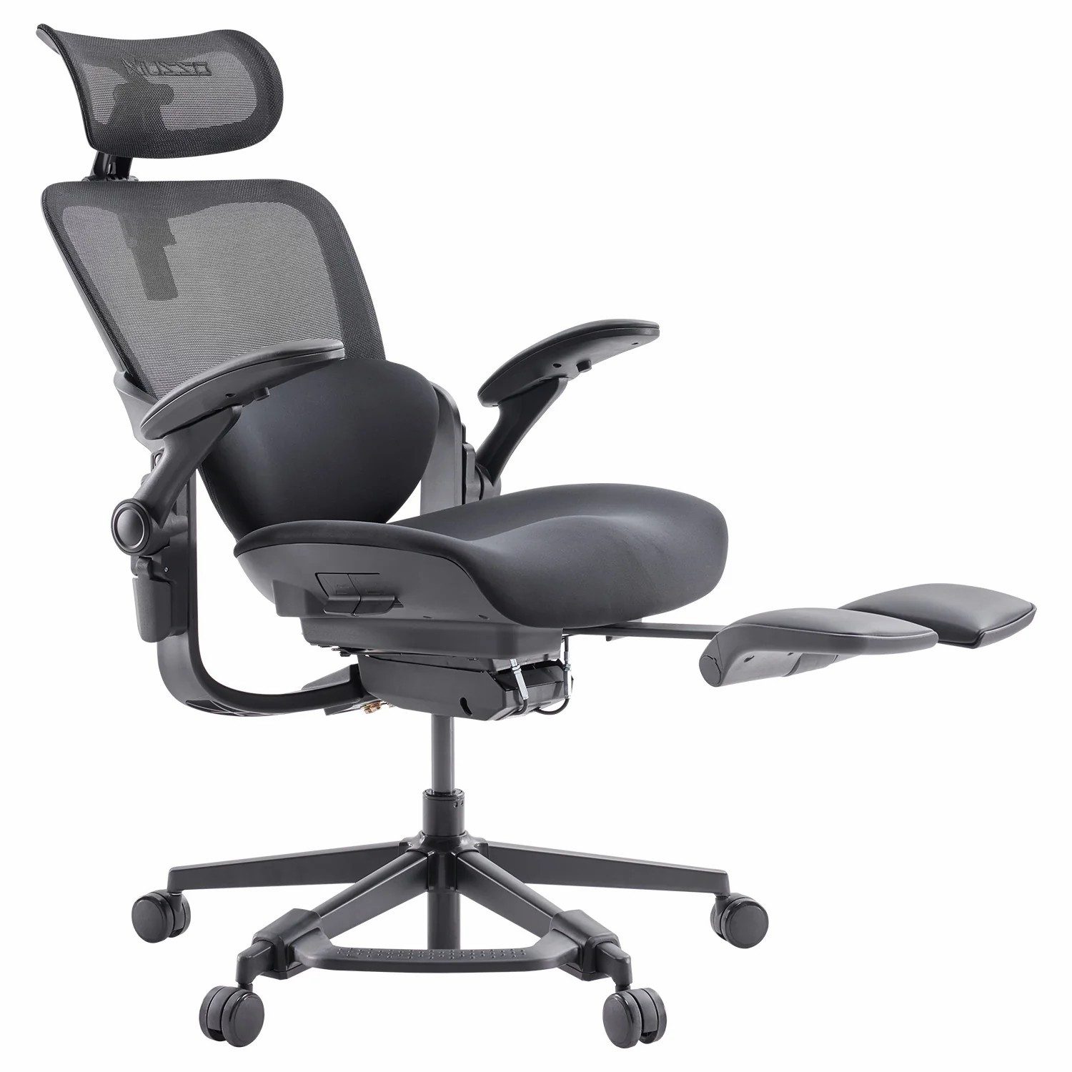 Musso Bürostuhl 135° Neigung, 3D-Lendenstütze, 4D-Kopfstütze & Fußstütze (1 St), Ergonomischer Computerstuhl, Homeoffice-Stuhl, Drehstuhl
