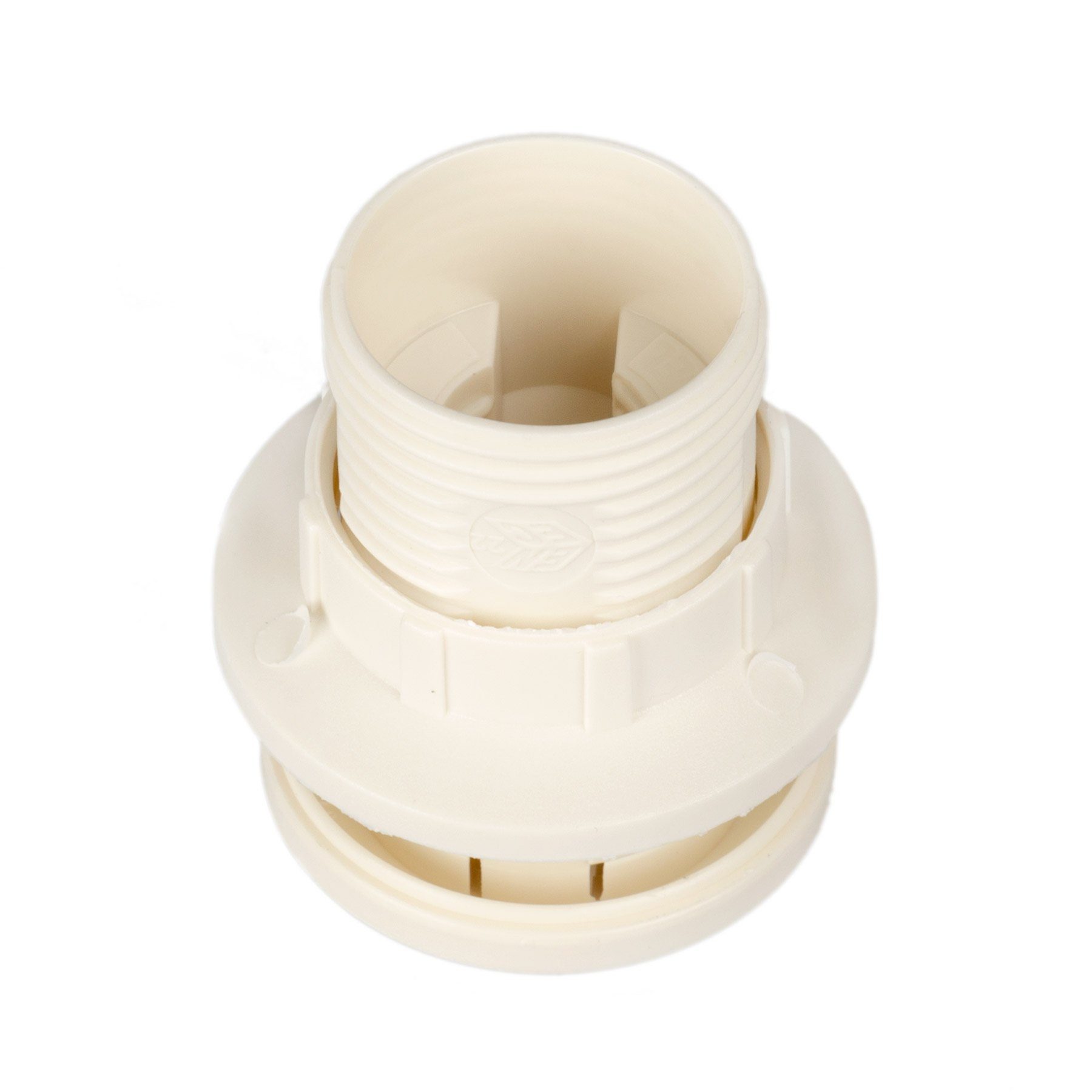 Aling Conel Lampenfassung E14 (PBT) Gewindefassung mit festem Lampenschirmkragen und Einbauring, (Set, 1-St)