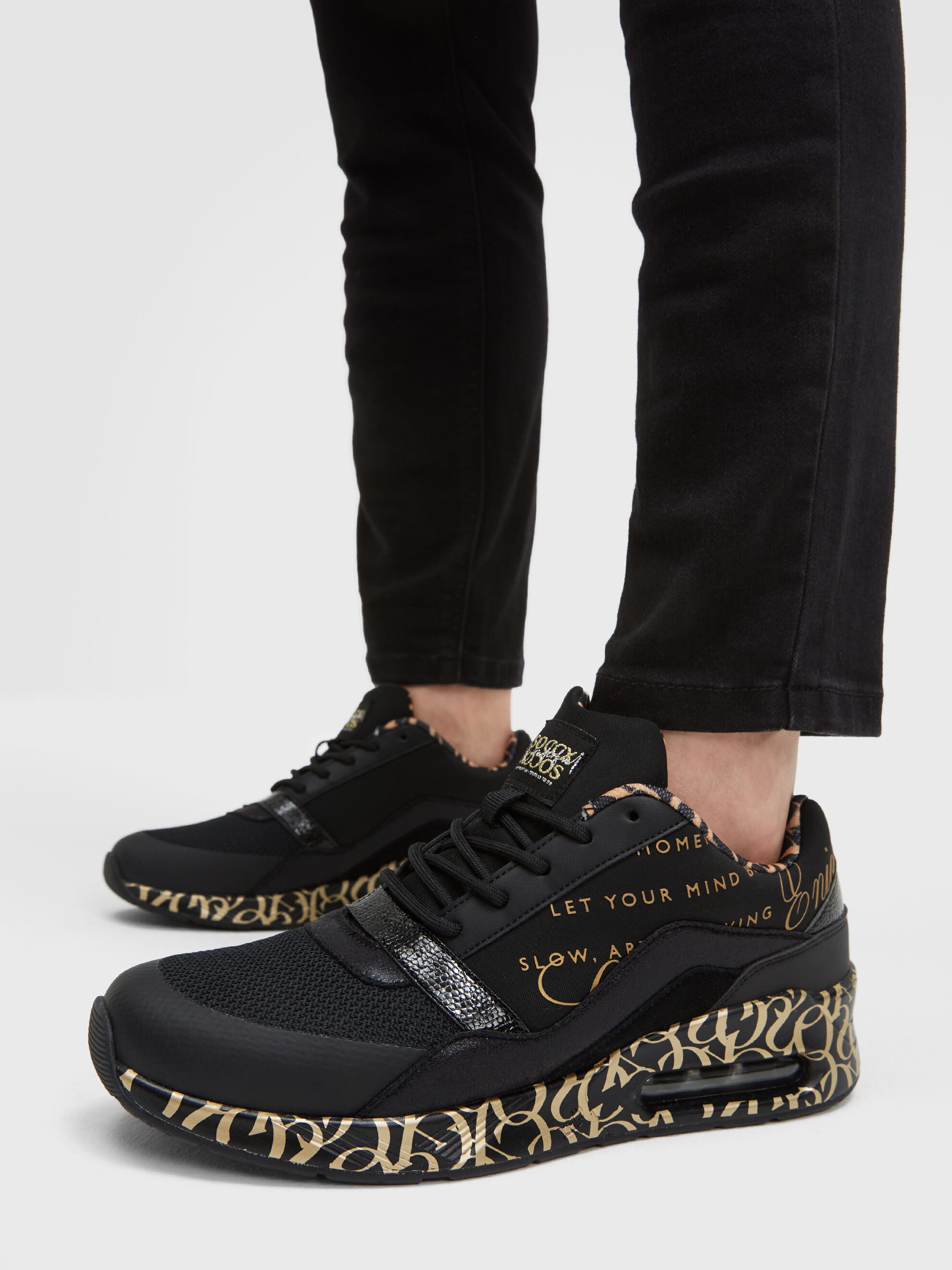 SOCCX Sneaker mit Glitter-Elementen