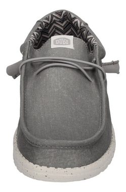 Hey Dude WALLY CANVAS Schnürschuh Light Grey