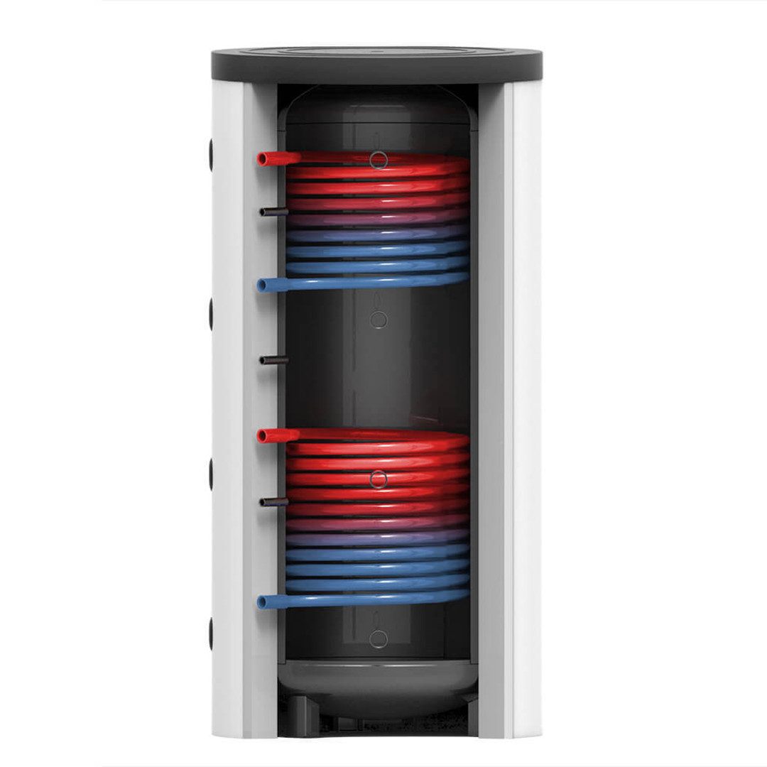 Thermic Energy Wärme-Pufferspeicher Pufferspeicher 500 - 2x Wärmetauscher - Klasse B