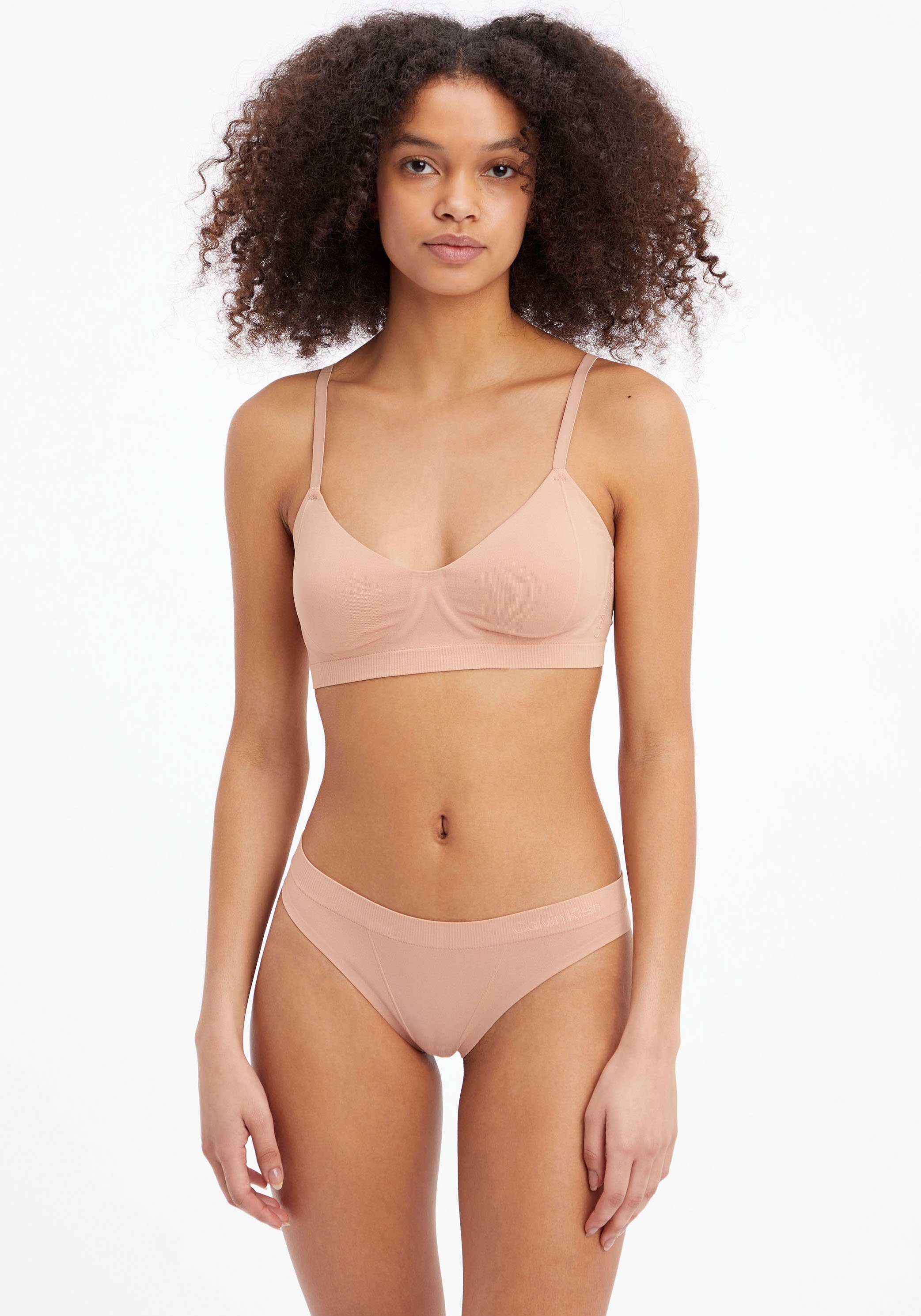 Calvin Klein Underwear T-String THONG in modischem Basic Style beige