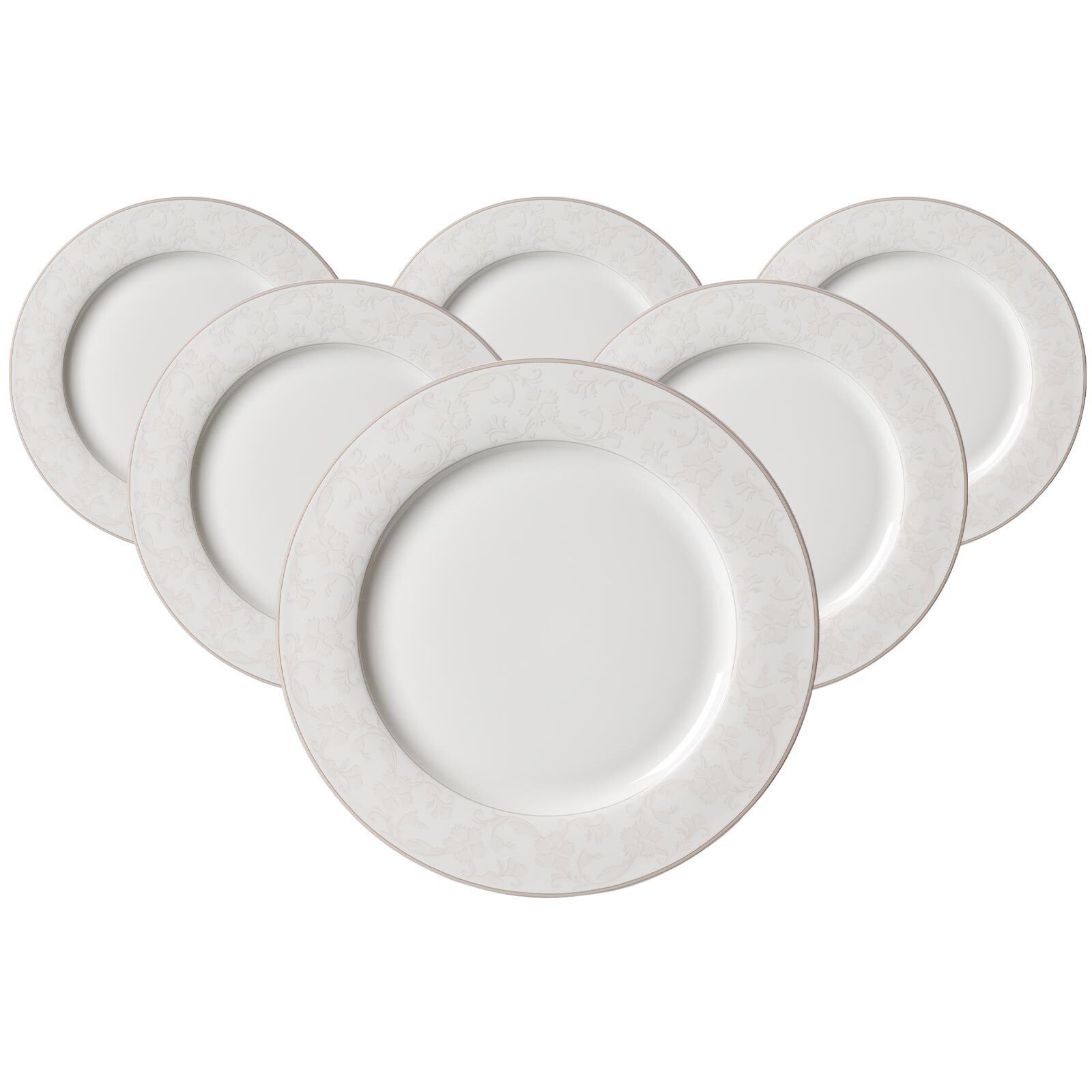 Ritzenhoff & Breker Speiseteller Isabella Speiseteller ø 27 cm 6er Set, (6 St)