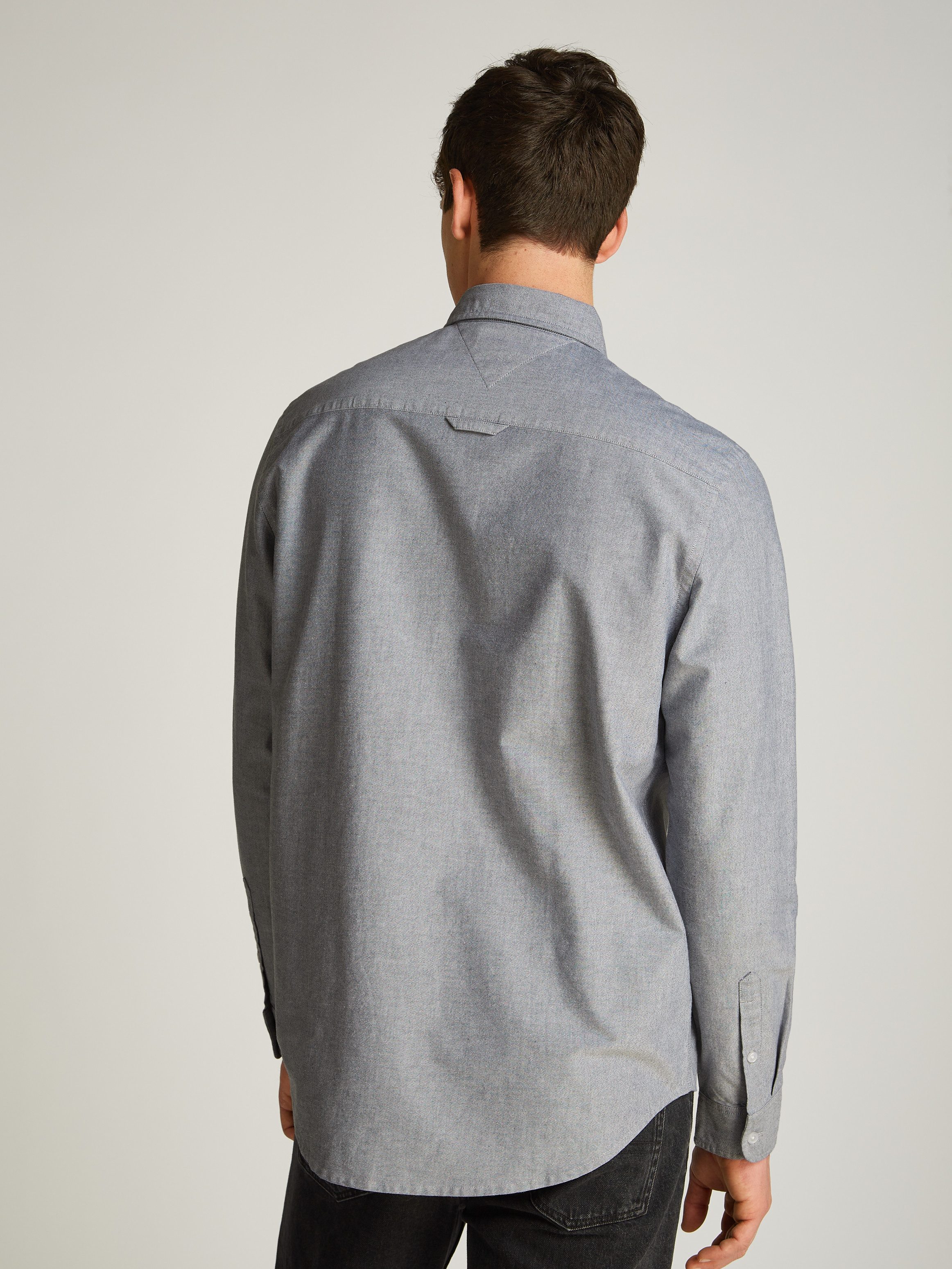 Tommy Jeans Plus Langarmhemd TJM REG OXFORD SHIRT EXT in Großen Größen, Log günstig online kaufen