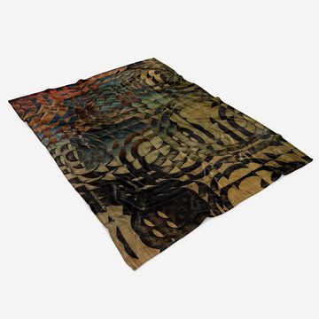 Sinus Art Handtücher Handtuch Strandhandtuch Saunatuch Kuscheldecke mit Fotomotiv Muster Dunkel Kunstvoll Einz, Baumwolle-Polyester-Mix (1-St), Handtuch