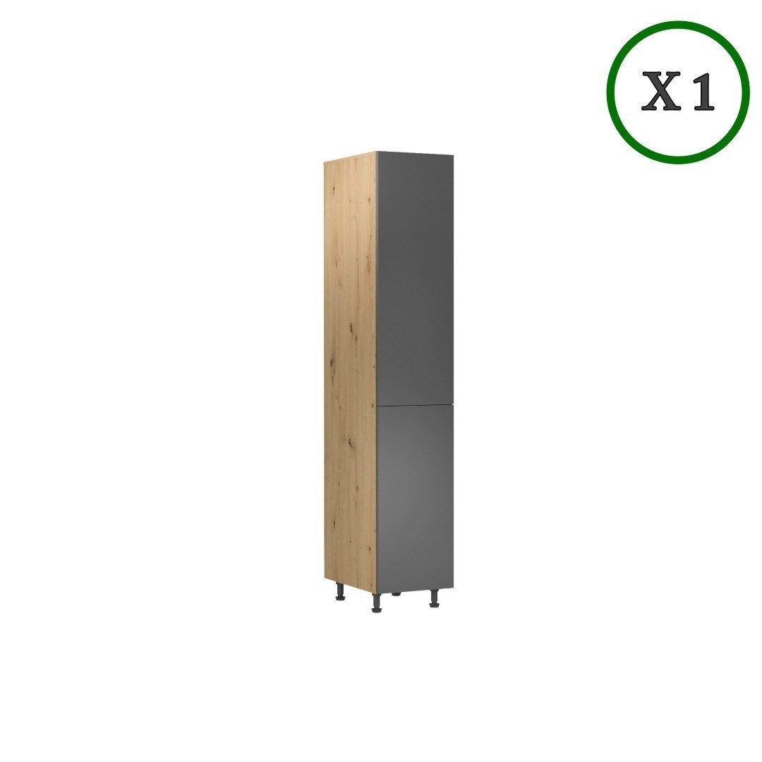 ROYAL24_MARKT Küchenzeile K18-G400 - Nexa - Luxuriöses Design mit perfekter Aufbewahrung, (Komplett Set), Premium - Modern - Exzellent.