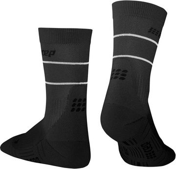 CEP Laufsocken CEP reflective mid cut socks, GREY