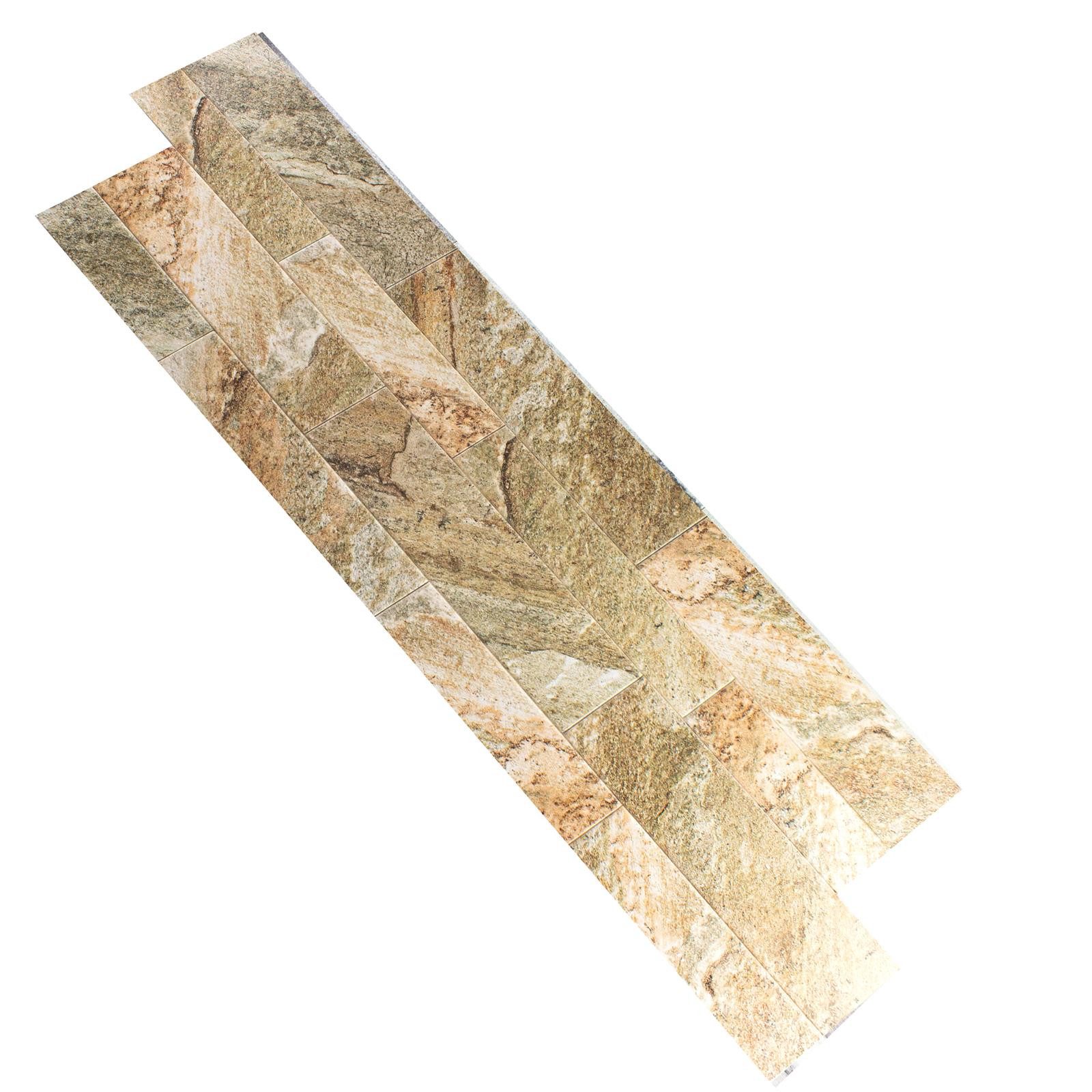 Mosafil Mosaikfliesen Selbstklebende Wandverkleidung Americus Gold, Metall 61.000x15.200, gold