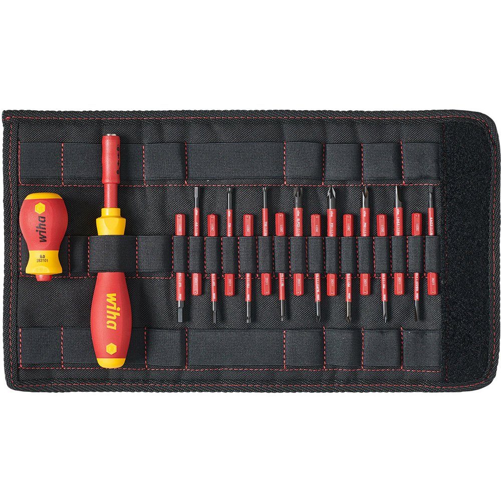 Wiha Schraubendreher Wiha slimVario VDE Schraubendreher-Set 19teilig Schlitz, Kreuzschlitz
