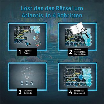 Kosmos Puzzle EXIT, Das Puzzle, Der Schlüssel von Atlantis, 500 Puzzleteile, Made in Germany