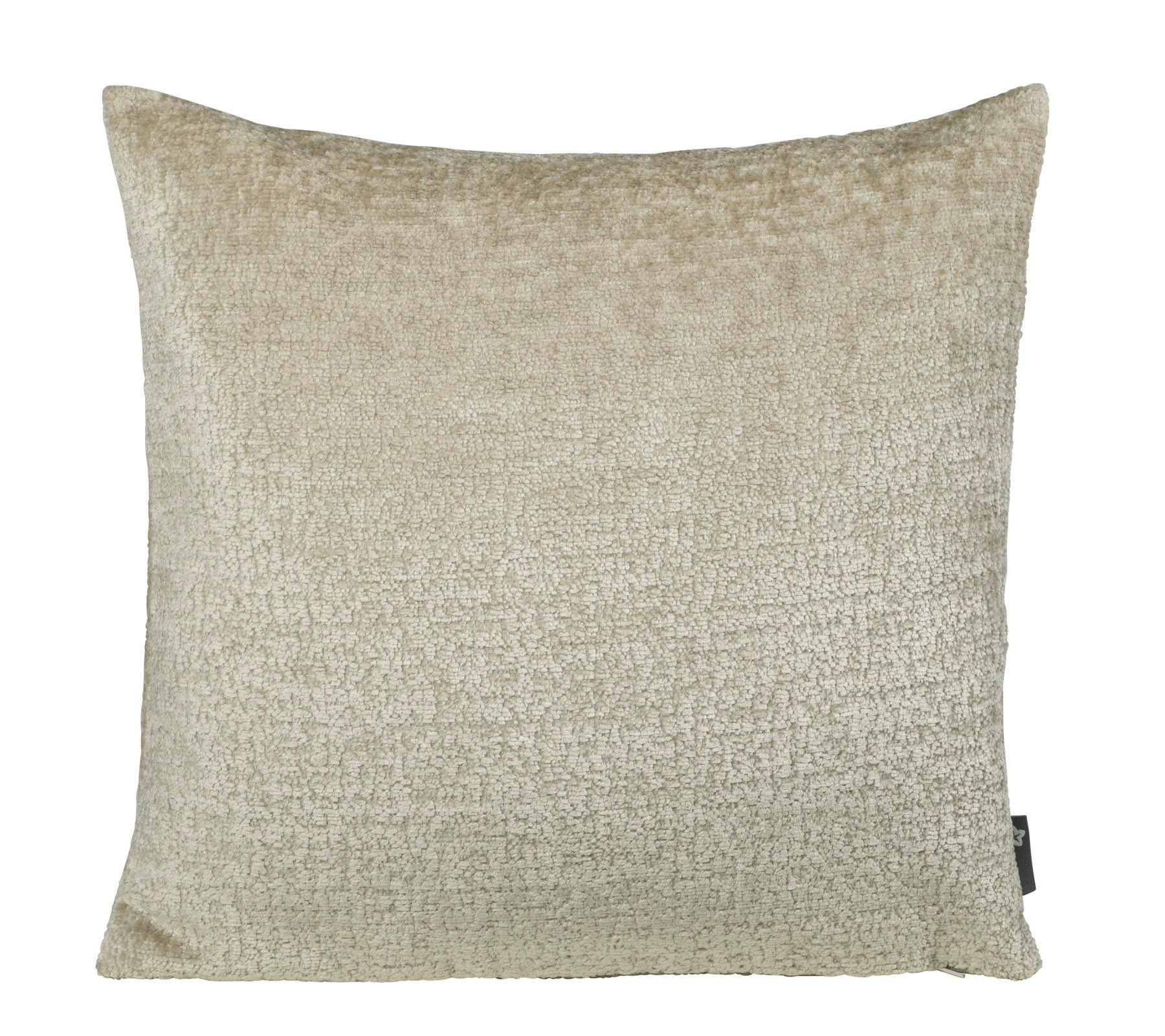 PICHLER Kissenhülle Chenille uni Kissenhülle 2er Set 50 x 50 cm BENISA Rechteck champagne, (2 Stück), Kissenbezug für Dekokissen Zierkissen Kissenhülle