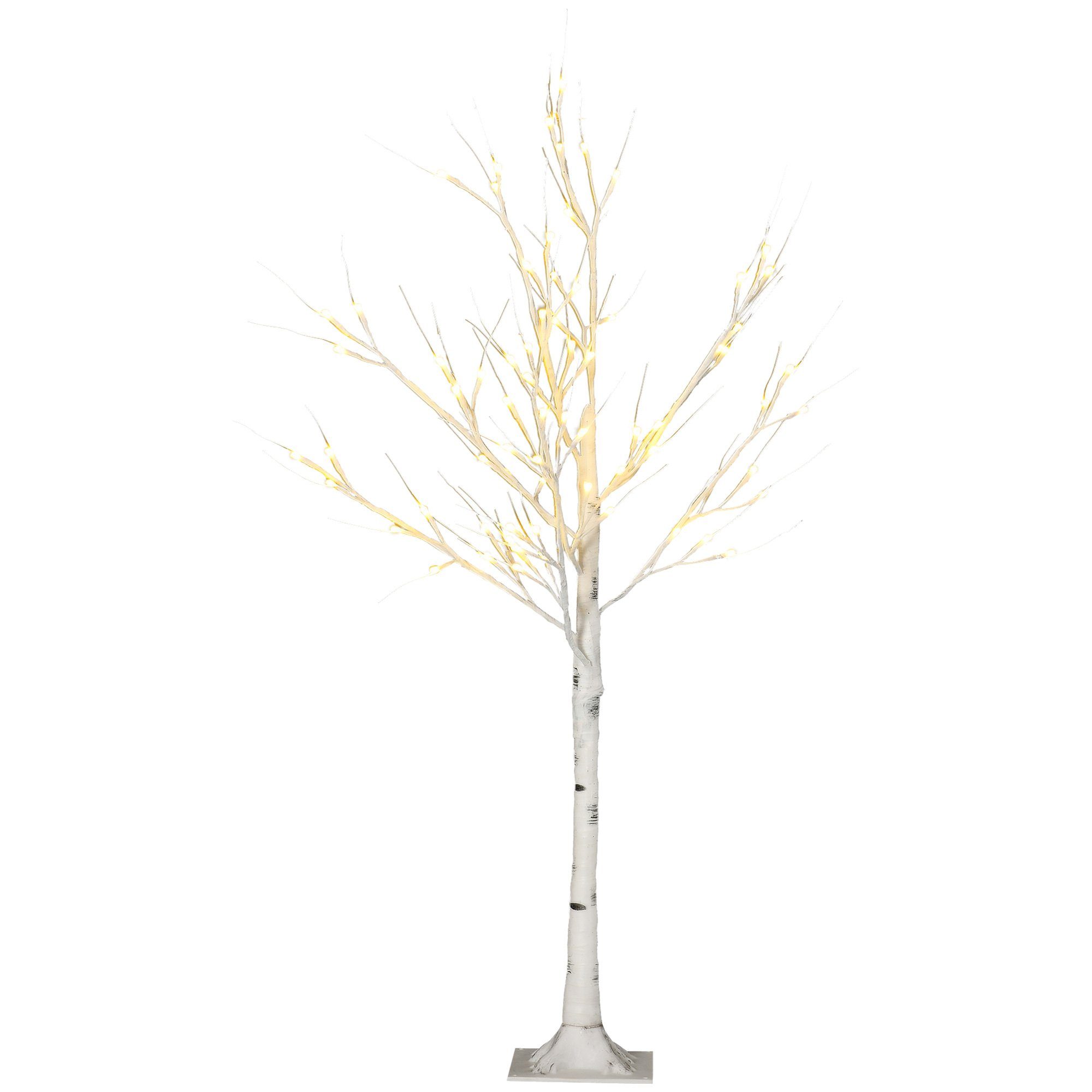 HOMCOM LED Baum Kunstbaum, Birkenbaum mit günstig online kaufen