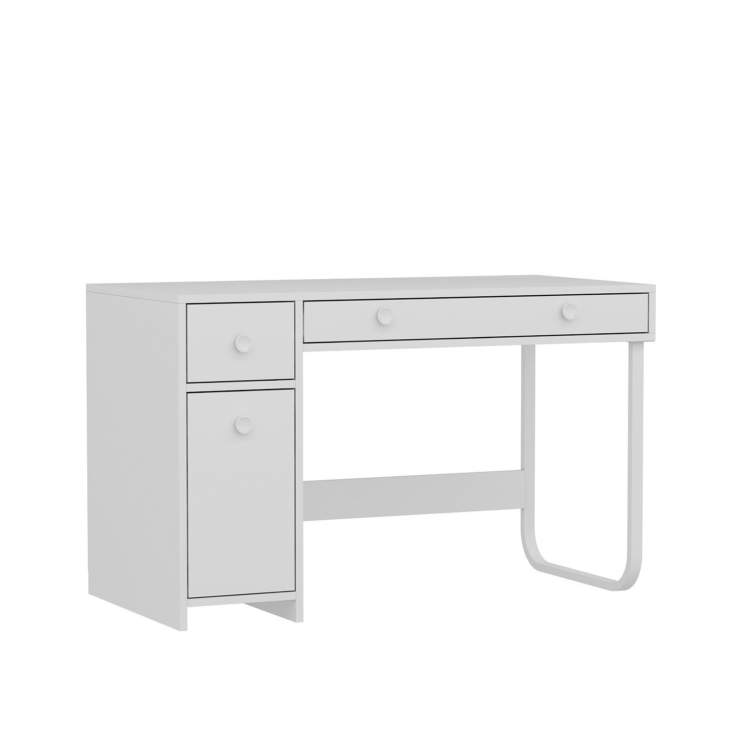 Metallfüße Schreibtisch 9741 Asil moebel17 Schreibtisch mit Weiß