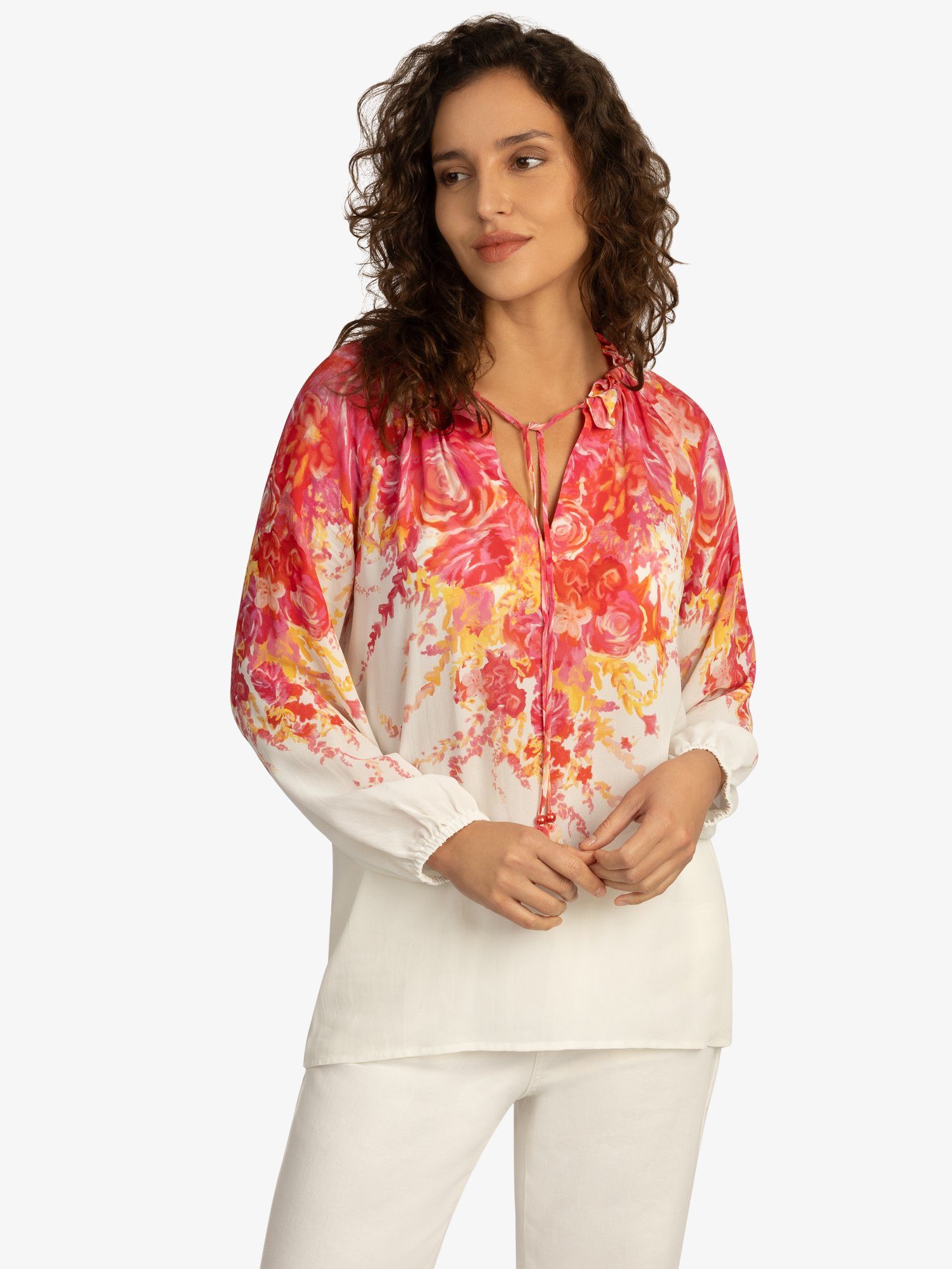 mint & mia Blusenshirt aus hochwertigem Viskose Material mit Feminin Stil
