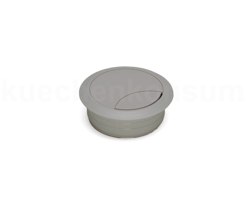 Thumbnail - Würth Kabeldurchfuhr Kabeldurchlass 60 mm für Arbeitsplatte Kunststoff grau