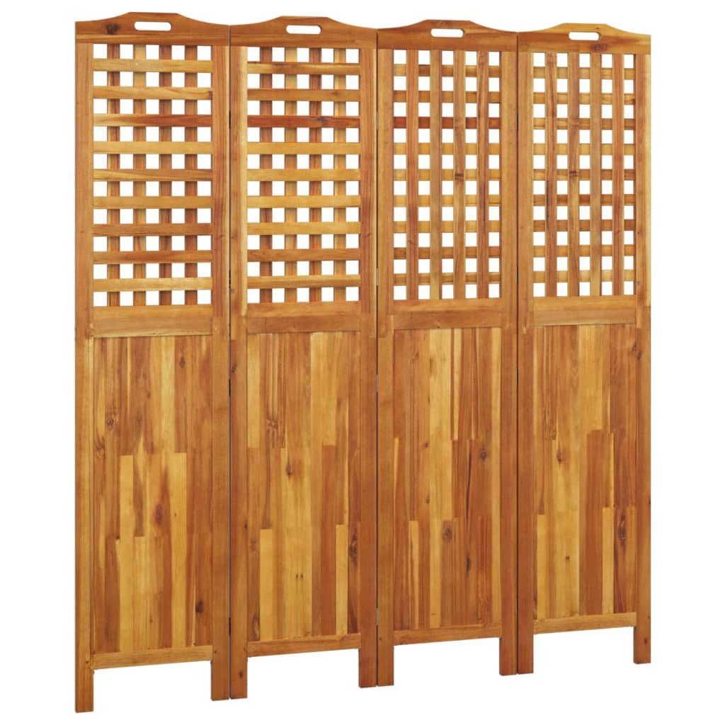Paravent 162 x 2 x 180 cm Raumteiler Paravent Trennwand Spanische Wand 4-tlg 16