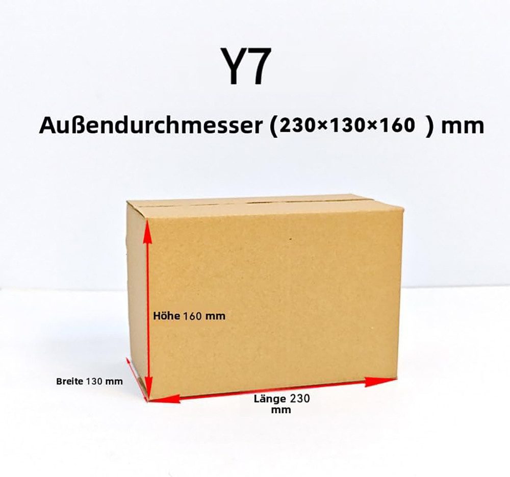 PACIEA Karton Mittlerer Versandkarton 230x130x160mm - Kleidung & Haushaltskleinteile