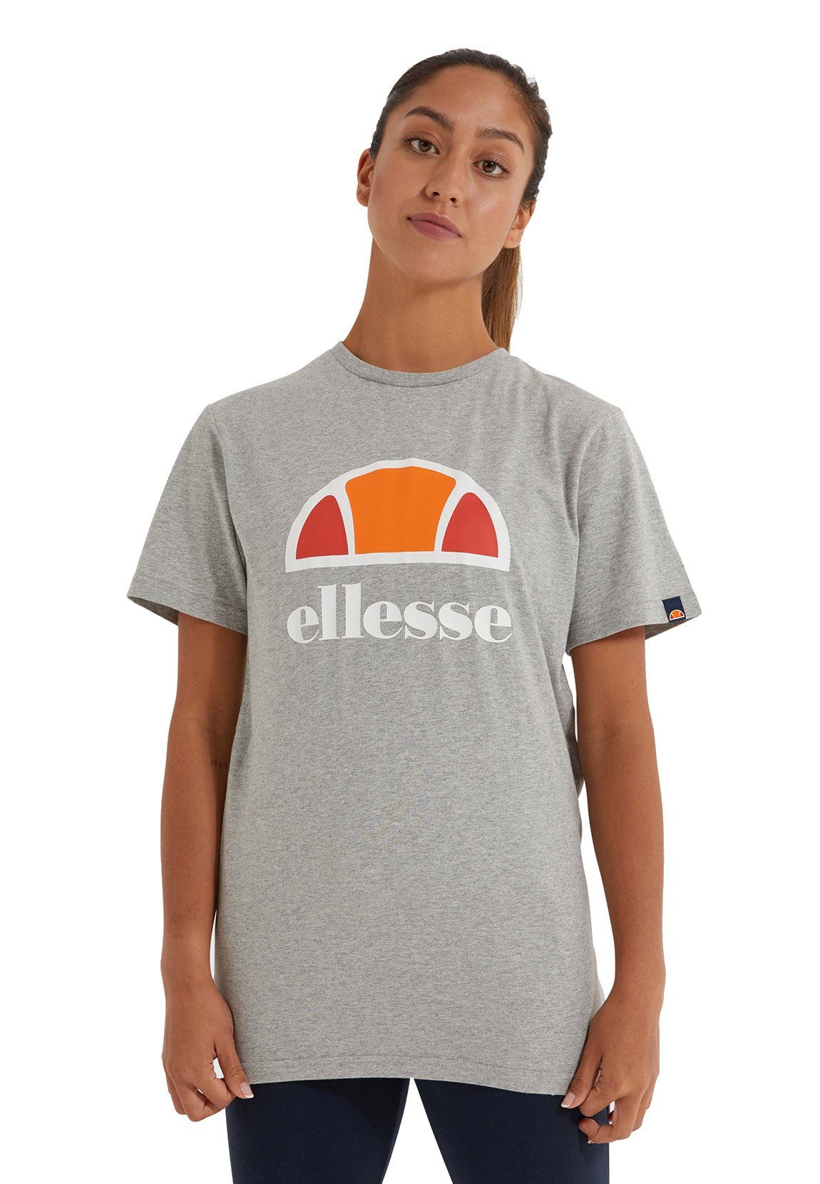 Ellesse T-Shirt Ellesse Damen T-Shirt ARIETH TEE Grey Marl Grau