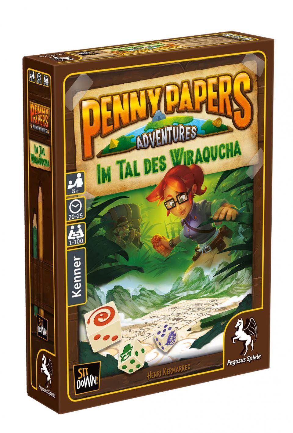 [Höchste Qualität haben!] Pegasus Spiel, Penny Papers Im Wiraqucha - Tal des Adventures
