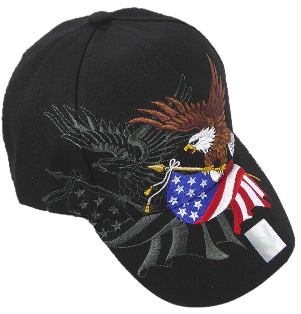 Westernlifestyle Baseball Cap Mütze mit Schirm Adler Flagge USA