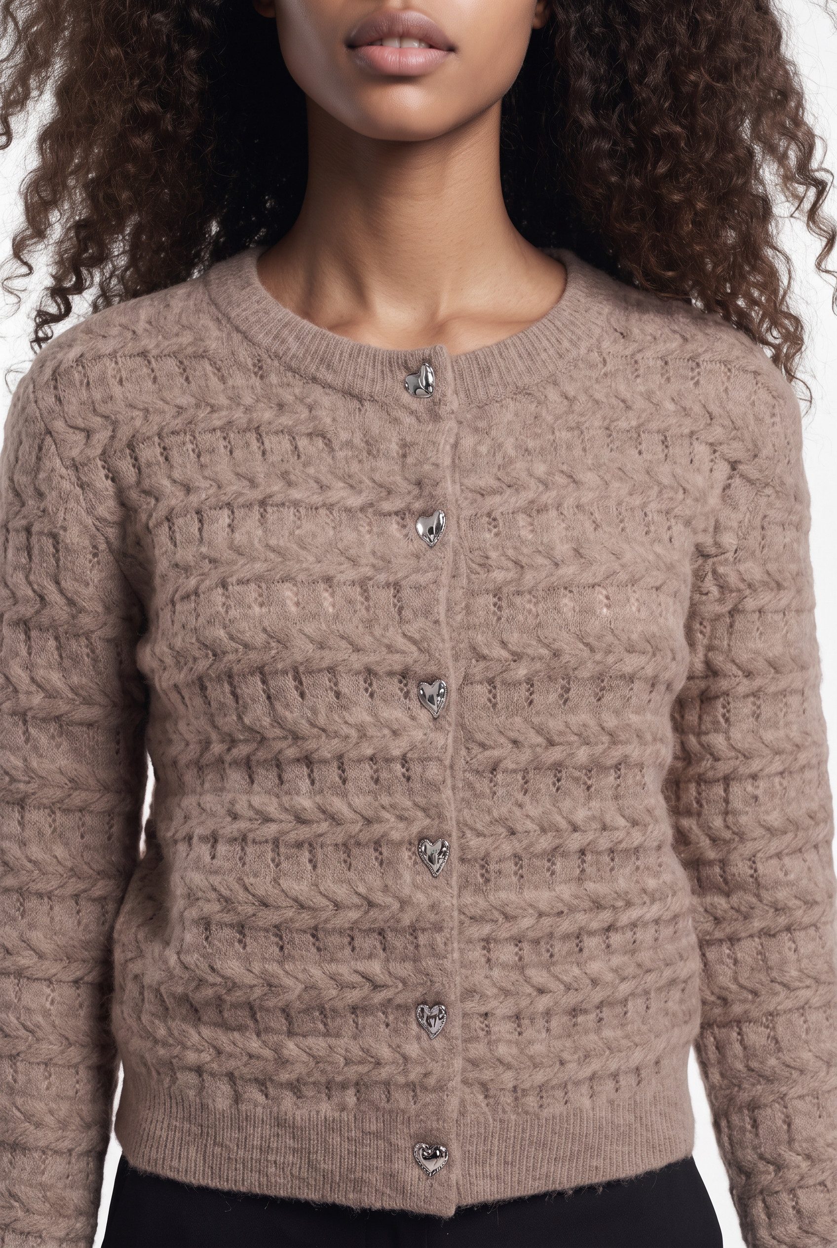ONLY Strickjacke ONLCABALA LS CABEL CARDIGAN CC KNT Materialmix, regular fit – Bild 3 von 5