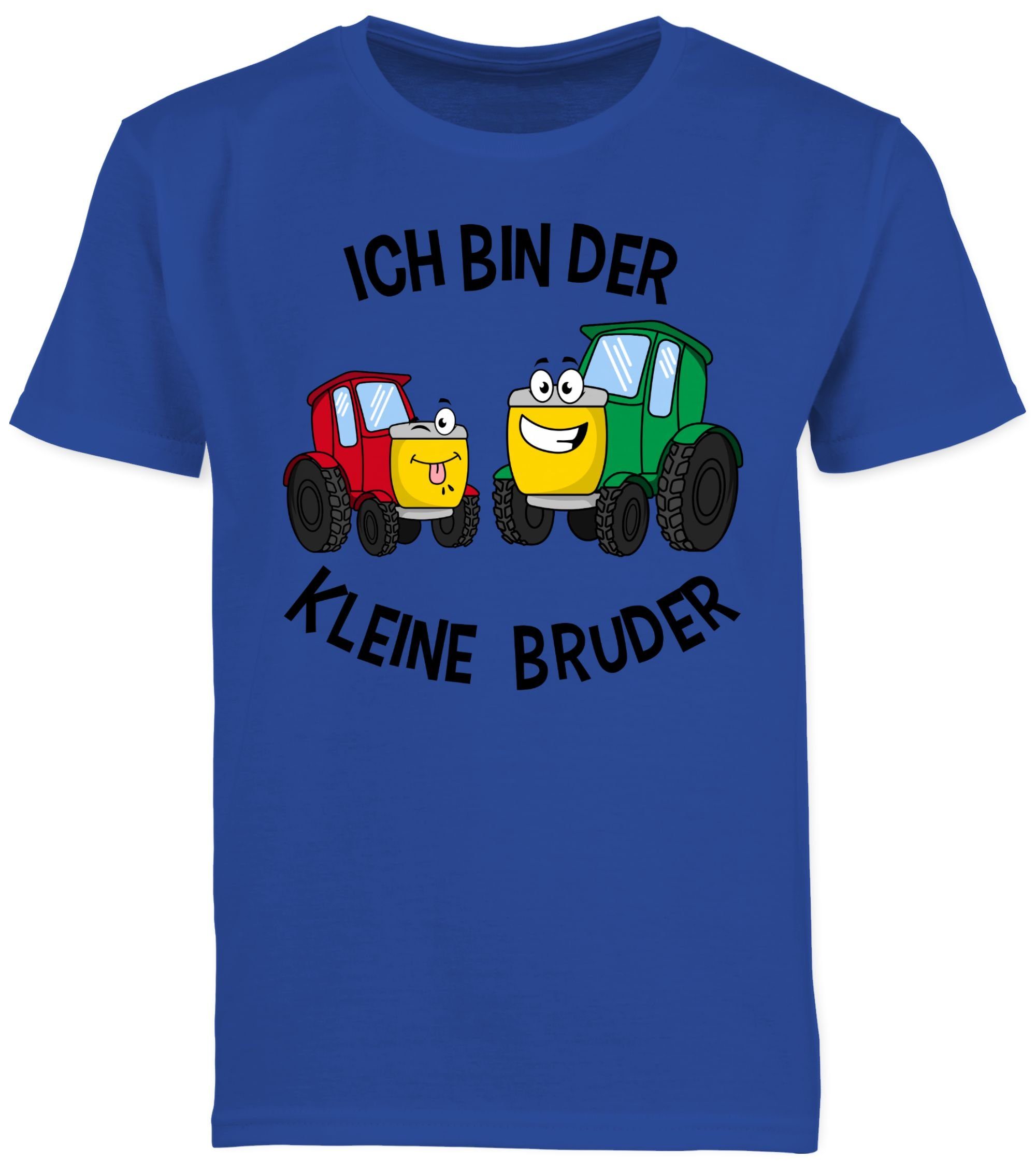 der Ich Shirtracer Traktor T-Shirt kleine Bruder Kleiner Royalblau 2 Bruder bin