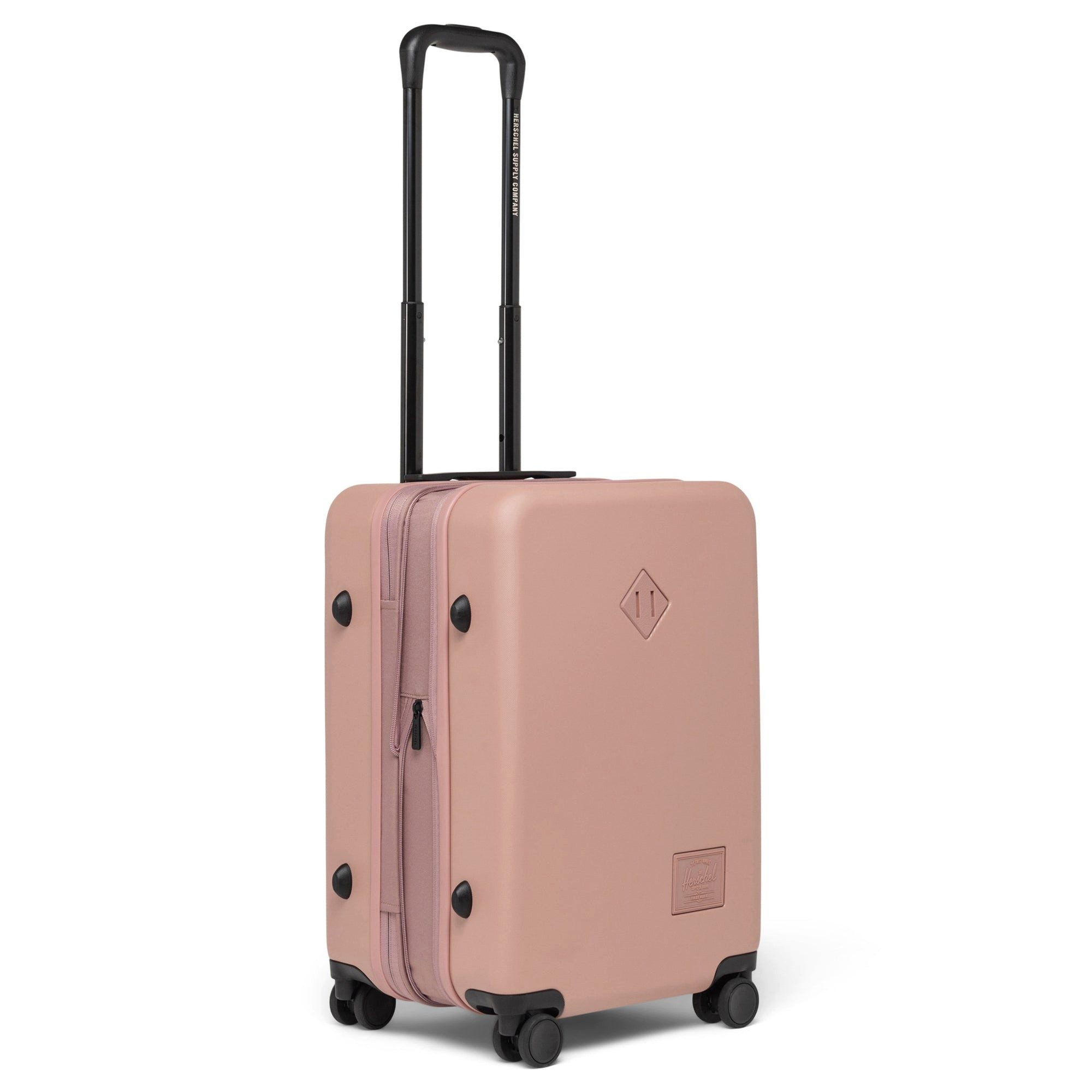 Herschel Koffer Heritage Hardshell - 4-Rollen Kabinentrolley 55 cm erw. (ash rose), 4 Rollen Rollen