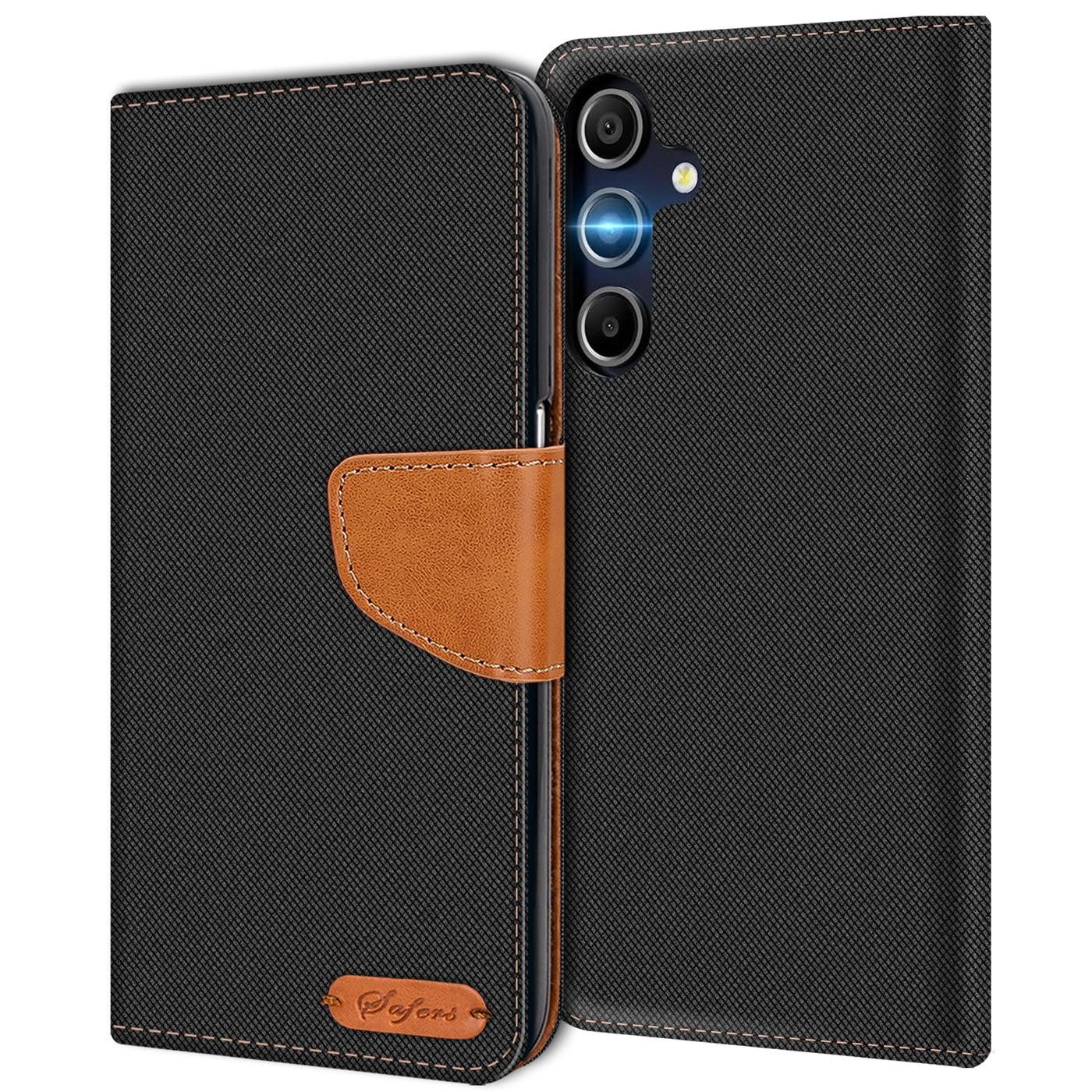 CoolGadget Handyhülle Denim Schutzhülle Flip Case für Samsung Galaxy A16 5G 6,7 Zoll, Book Cover Handy Tasche Jeans Hülle für Samsung A16 5G Klapphülle