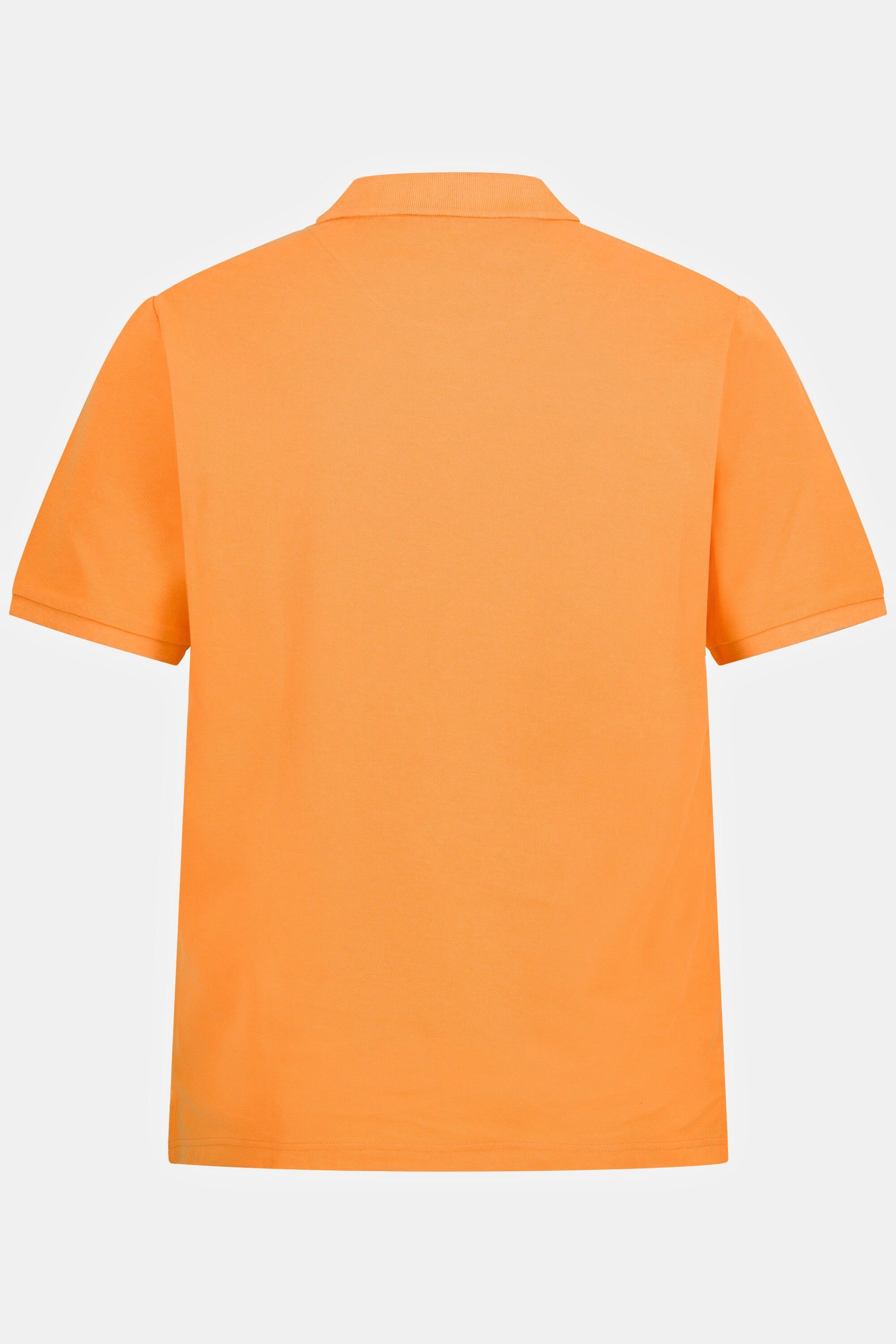 JP1880 Poloshirt Poloshirt Halbarm Piqué Knöpfe Polokragen orange ohne
