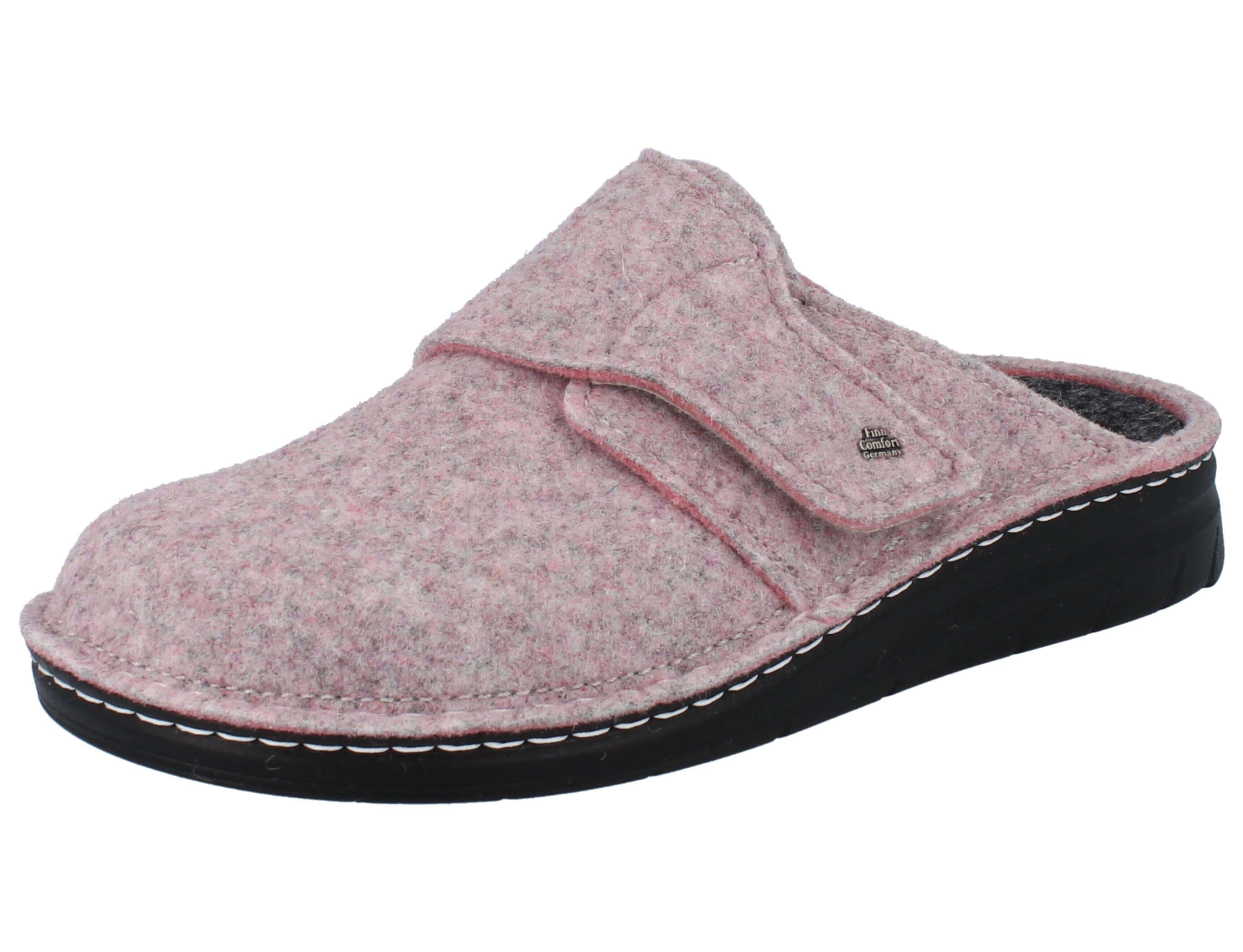 Finn Comfort Zams, rot, rosa, Hausschuh Wechselfußbett