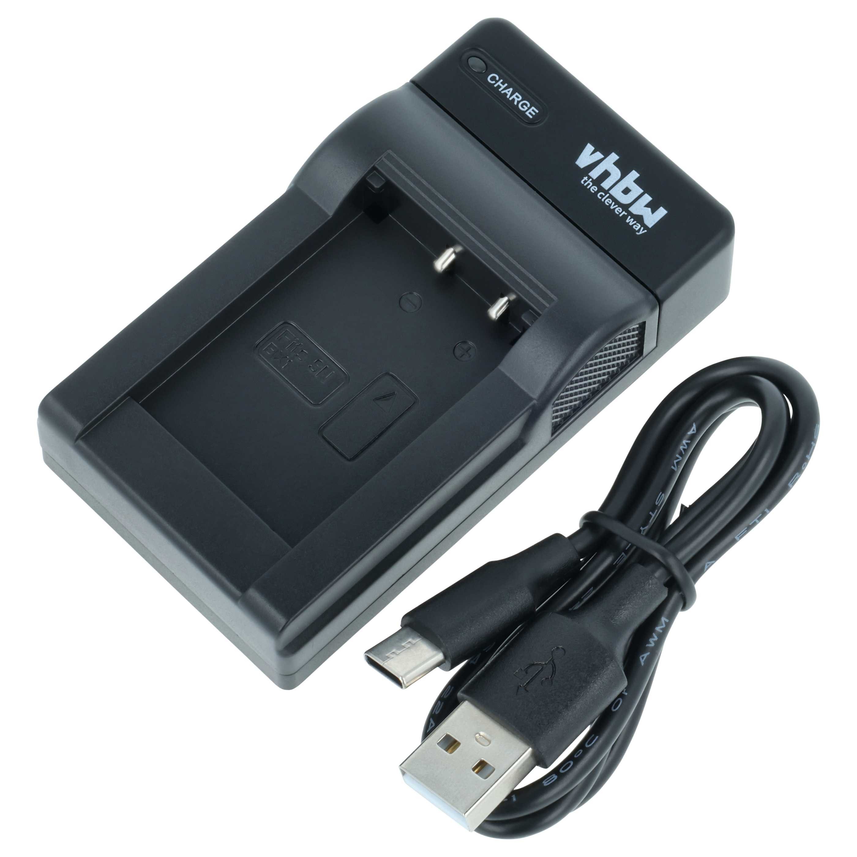 vhbw passend für Hasselblad Stellar, Stellar II Digitalkamera / Kamera / Ko Kamera-Ladegerät (Ladestation zum Laden eines Akkus an jeder USB-Buchse z.B. am PC)