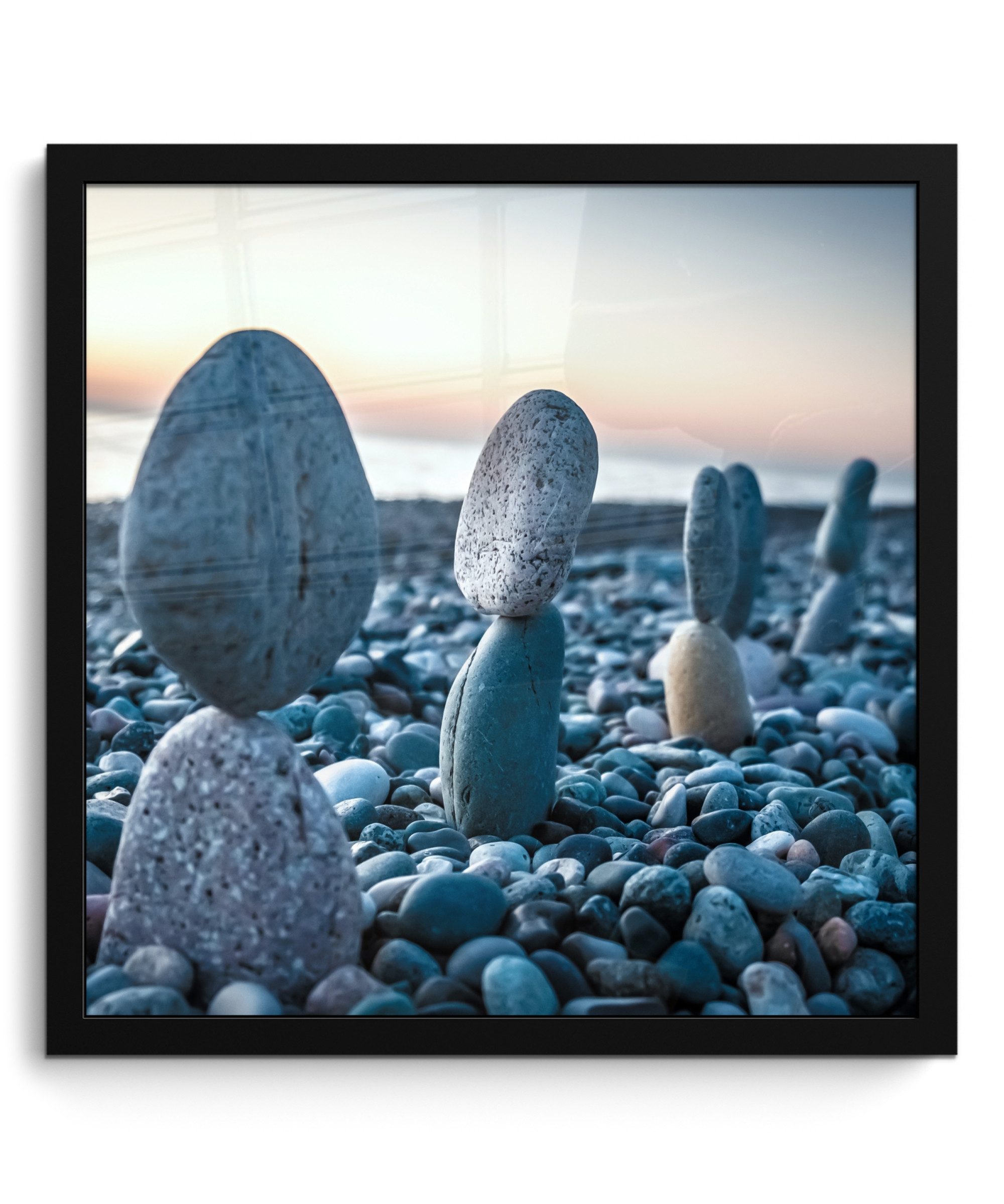 MuchoWow Poster Zen-Steine - Sonnenuntergang - günstig online kaufen