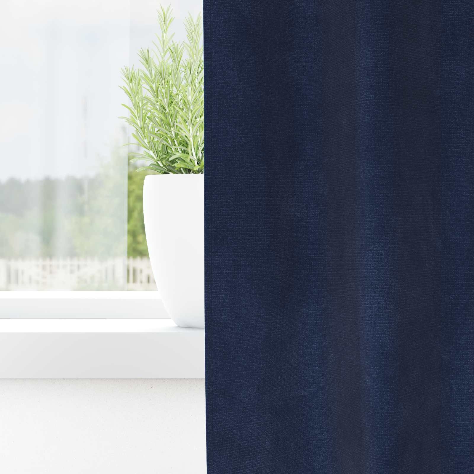 vidaXL Vorhang Vorhänge 2 stk. Dunkelblau 140 x 225 cm Samt (2 St), Samt – Bild 3 von 5