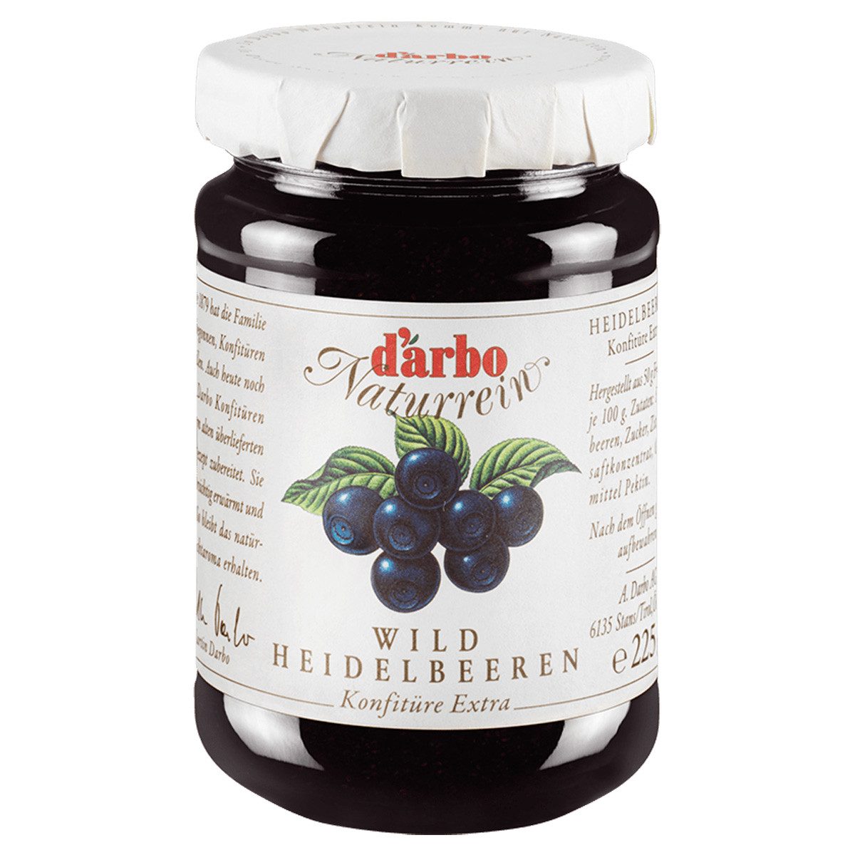 darbo Fruchtaufstrich, Darbo Naturrein Wildheidelbeere