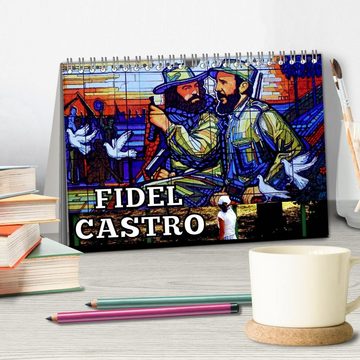 CALVENDO Wandkalender FIDEL CASTRO (Tischkalender 2025 DIN A5 quer), CALVENDO Monatskalender