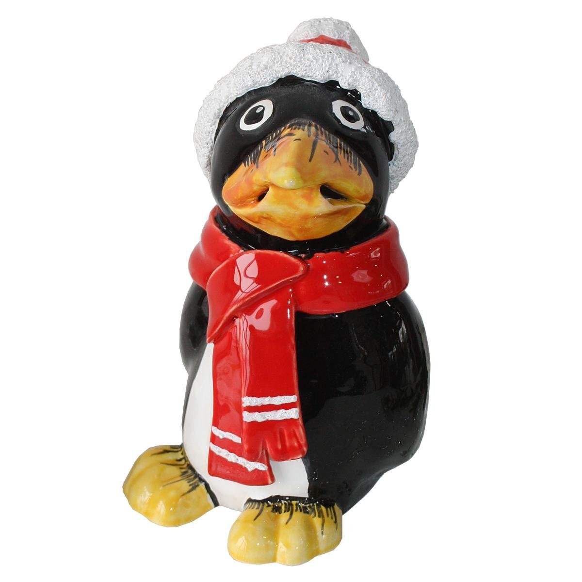 Tangoo Gartenfigur »Tangoo Keramik-Pinguin mit rotem Schal und Mütze«,  (Stück) online kaufen | OTTO