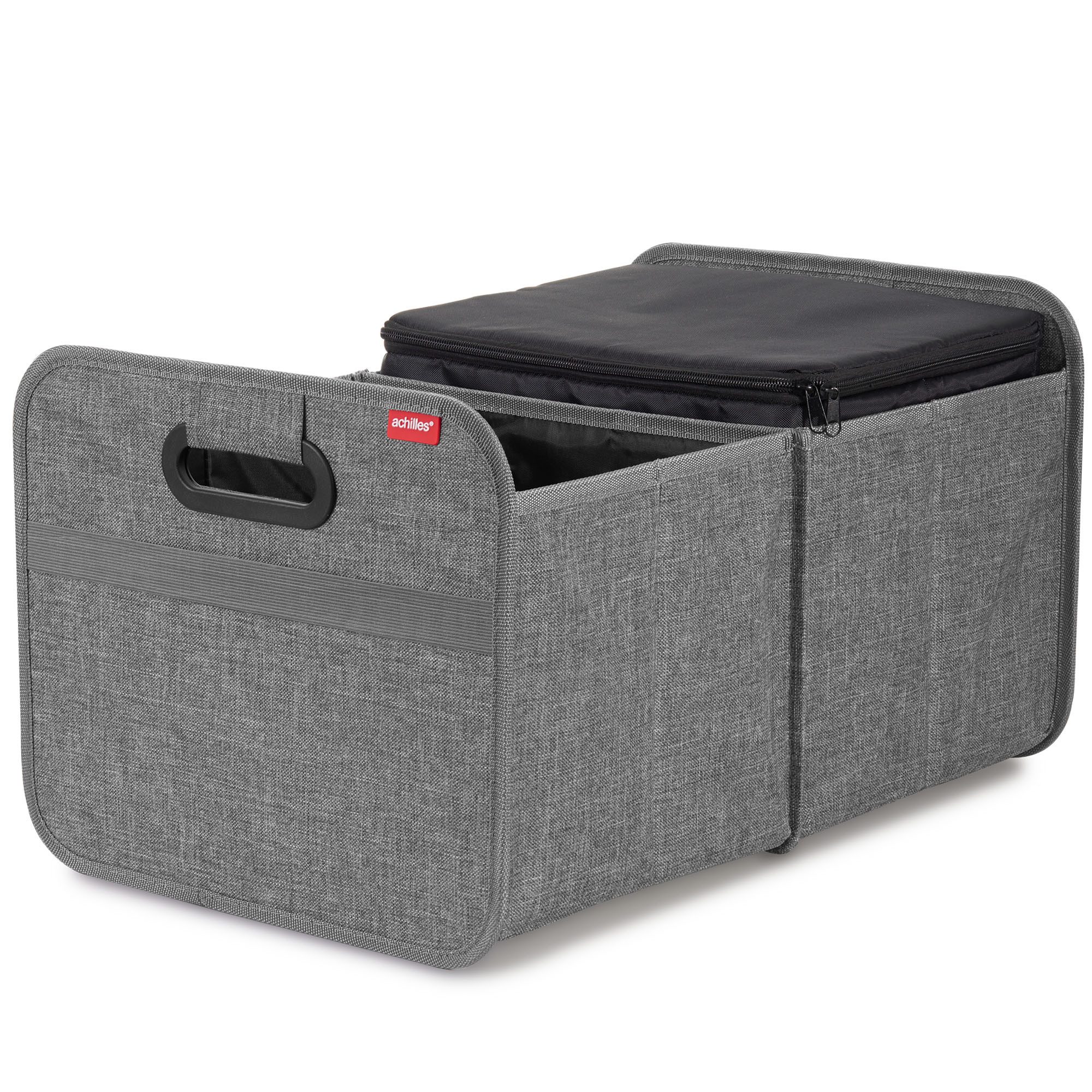 achilles Klappbox Auto Faltbox mit Kühleinsatz, Faltbare Kühlbox, Kofferraum-Organizer, 40 l
