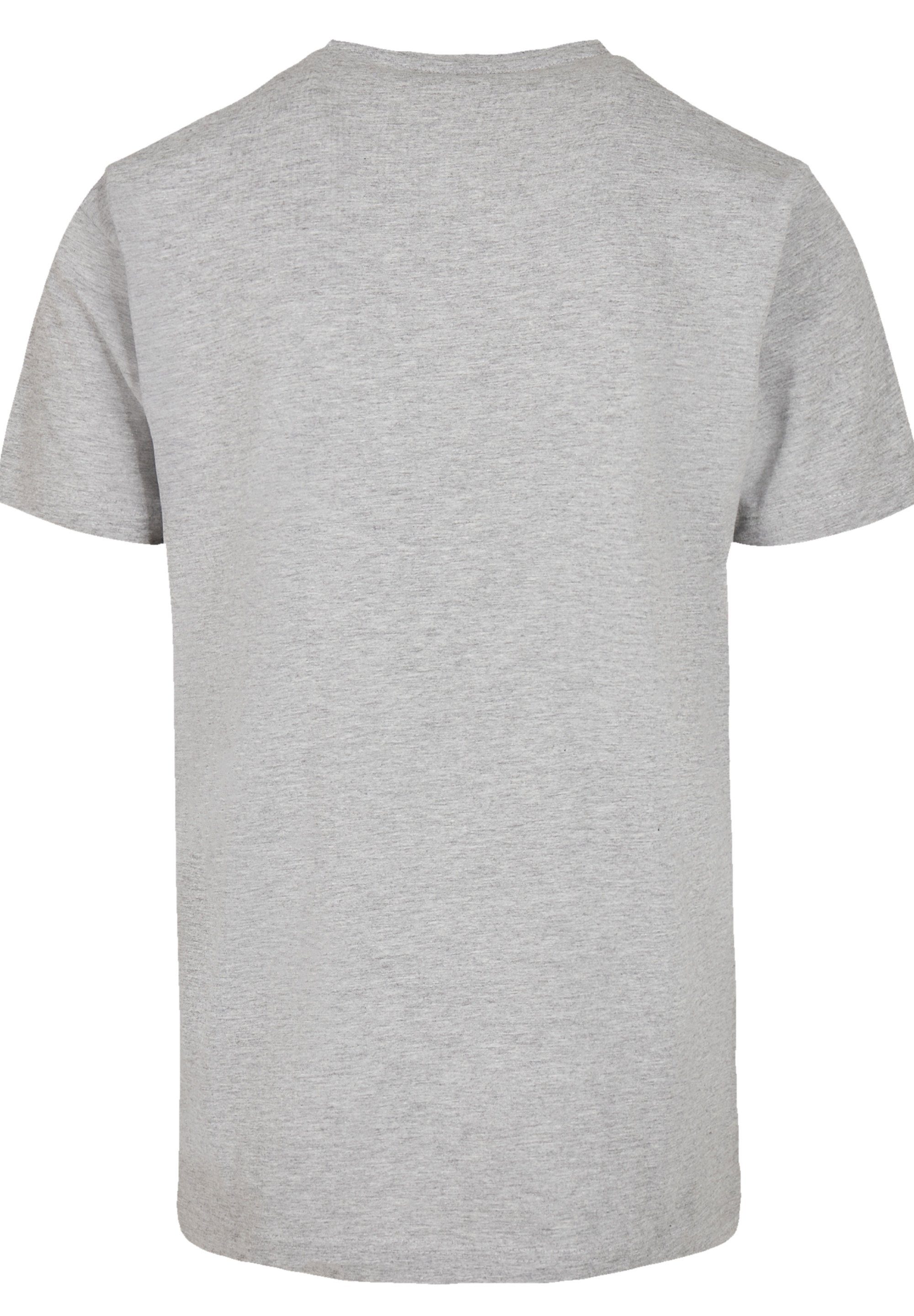 F4NT4STIC T-Shirt Go North Print heather grey