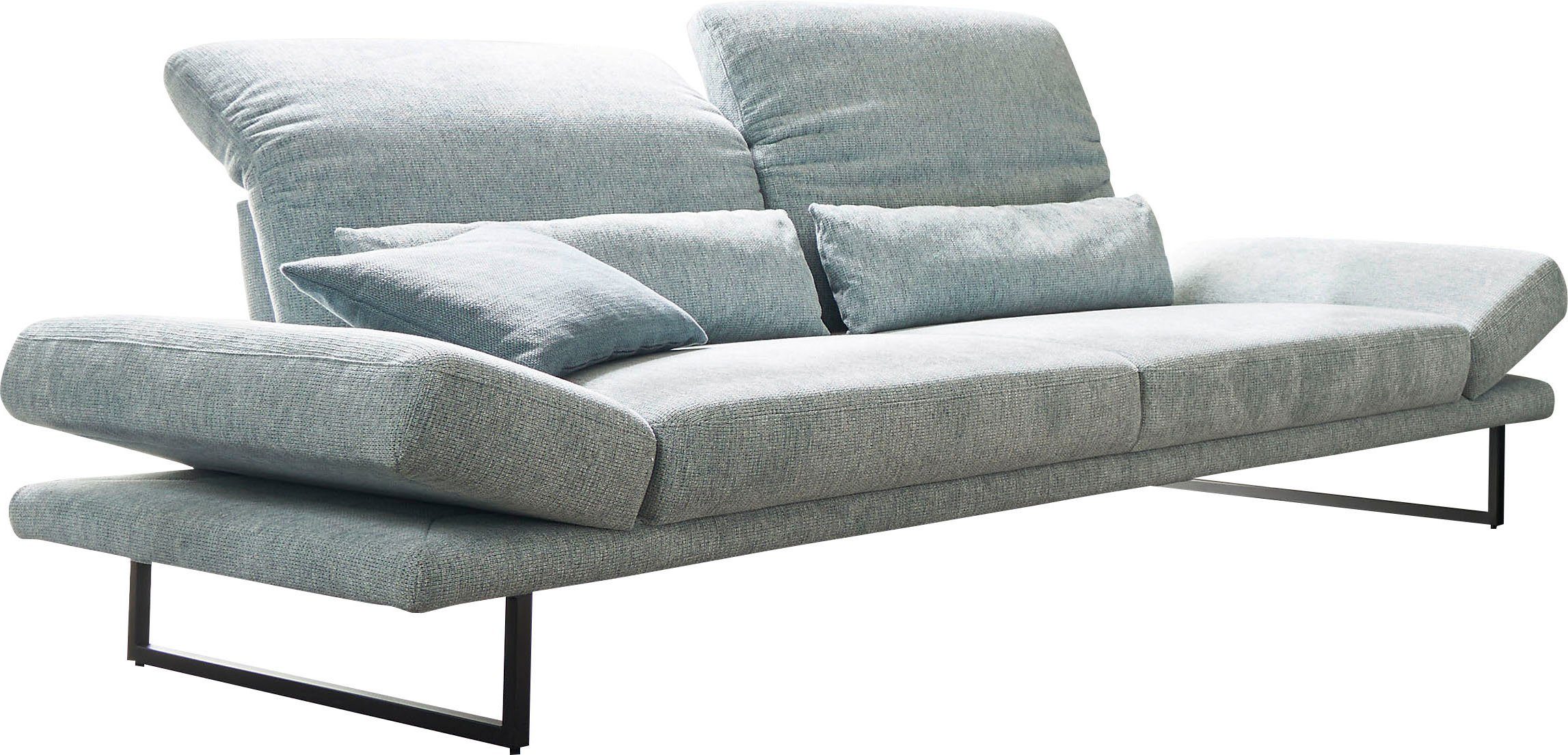 3C Candy 3-Sitzer Mallow Designsofa mit Komfortfunktionen, modern und bequem, Verstellbare Armlehne und Kopfteil, manuelle Sitztiefenverstellung